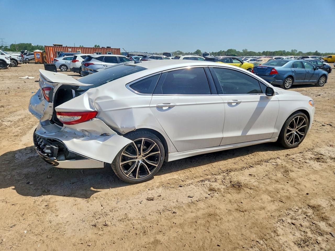 2014 Ford Fusion Titanium White vin: 3FA6P0D97ER288210