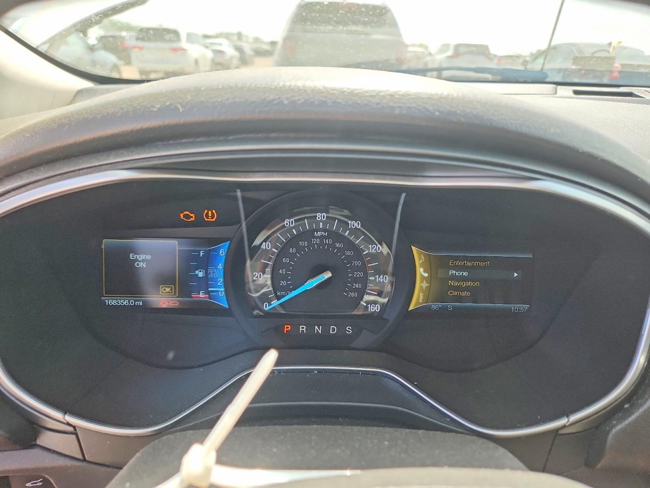 2014 Ford Fusion Titanium White vin: 3FA6P0D97ER288210