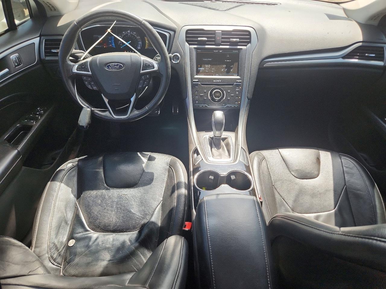 2014 Ford Fusion Titanium White vin: 3FA6P0D97ER288210