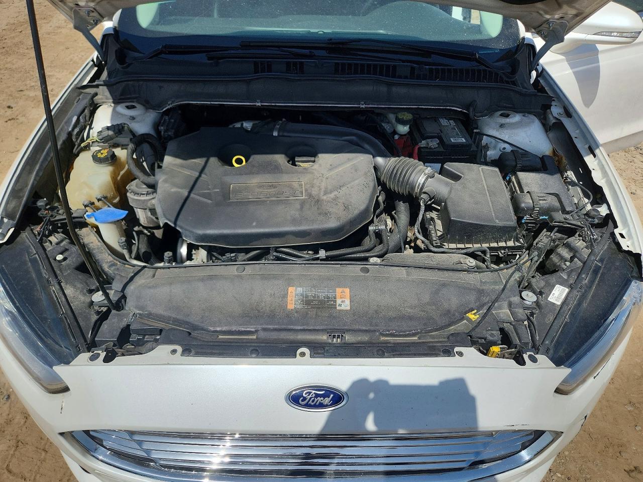 2014 Ford Fusion Titanium White vin: 3FA6P0D97ER288210
