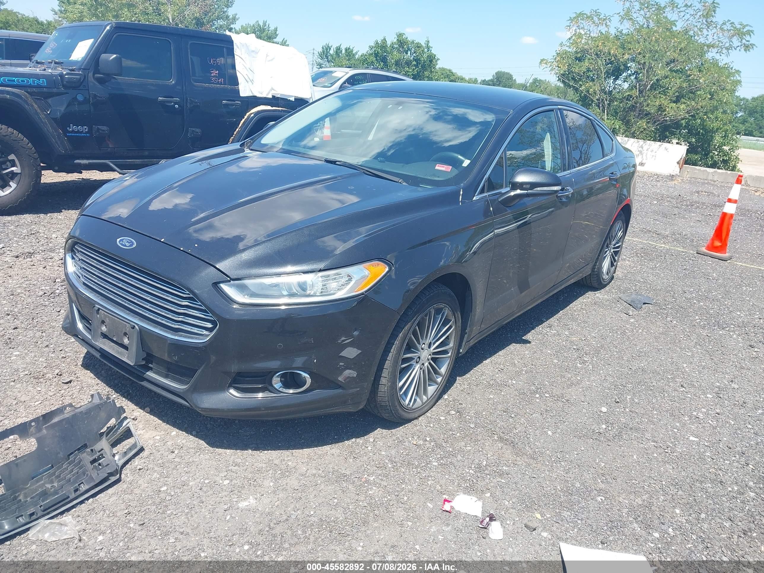 2014 Ford Fusion Titanium Black vin: 3FA6P0D97ER288224