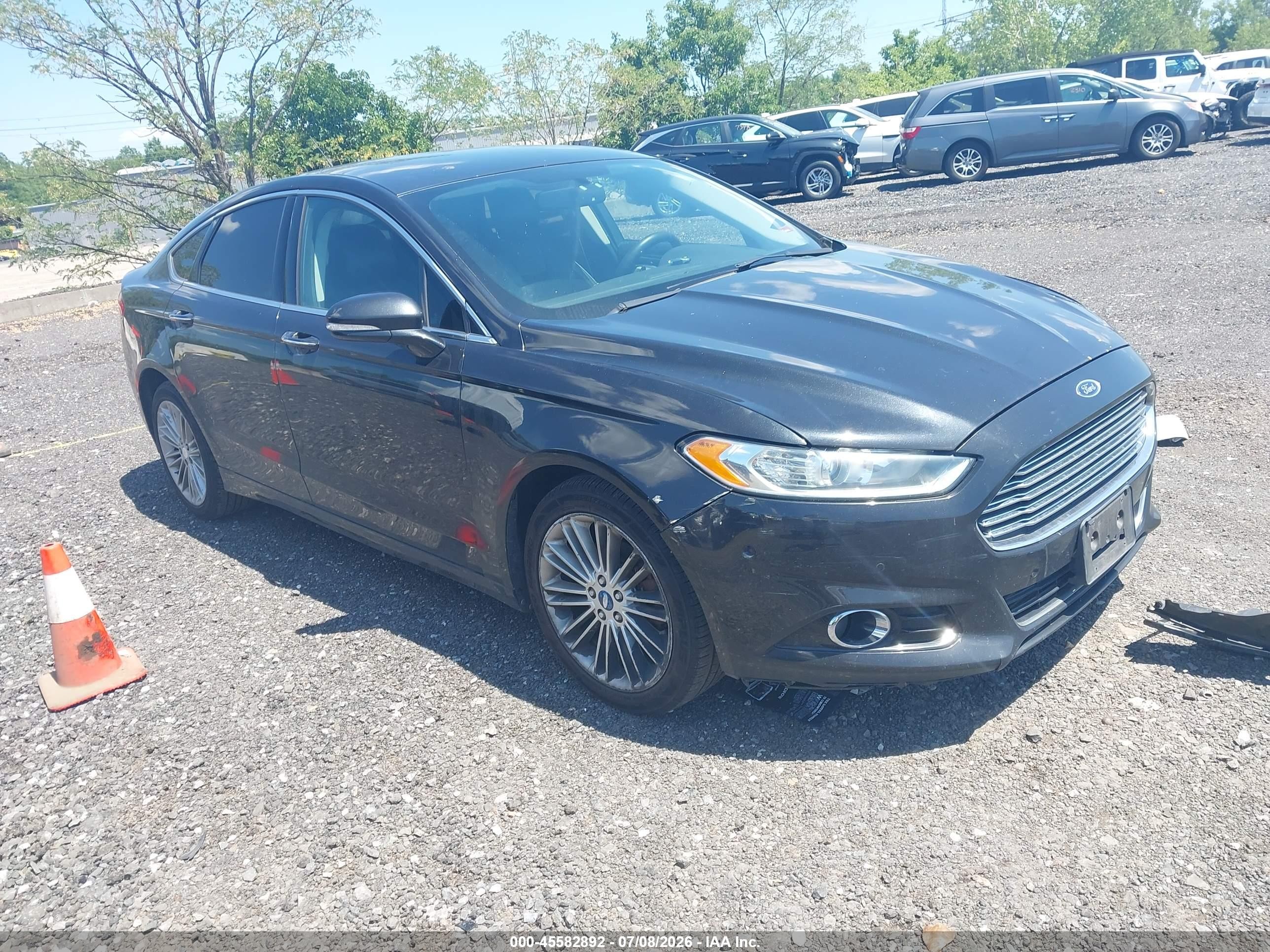 2014 Ford Fusion Titanium Black vin: 3FA6P0D97ER288224
