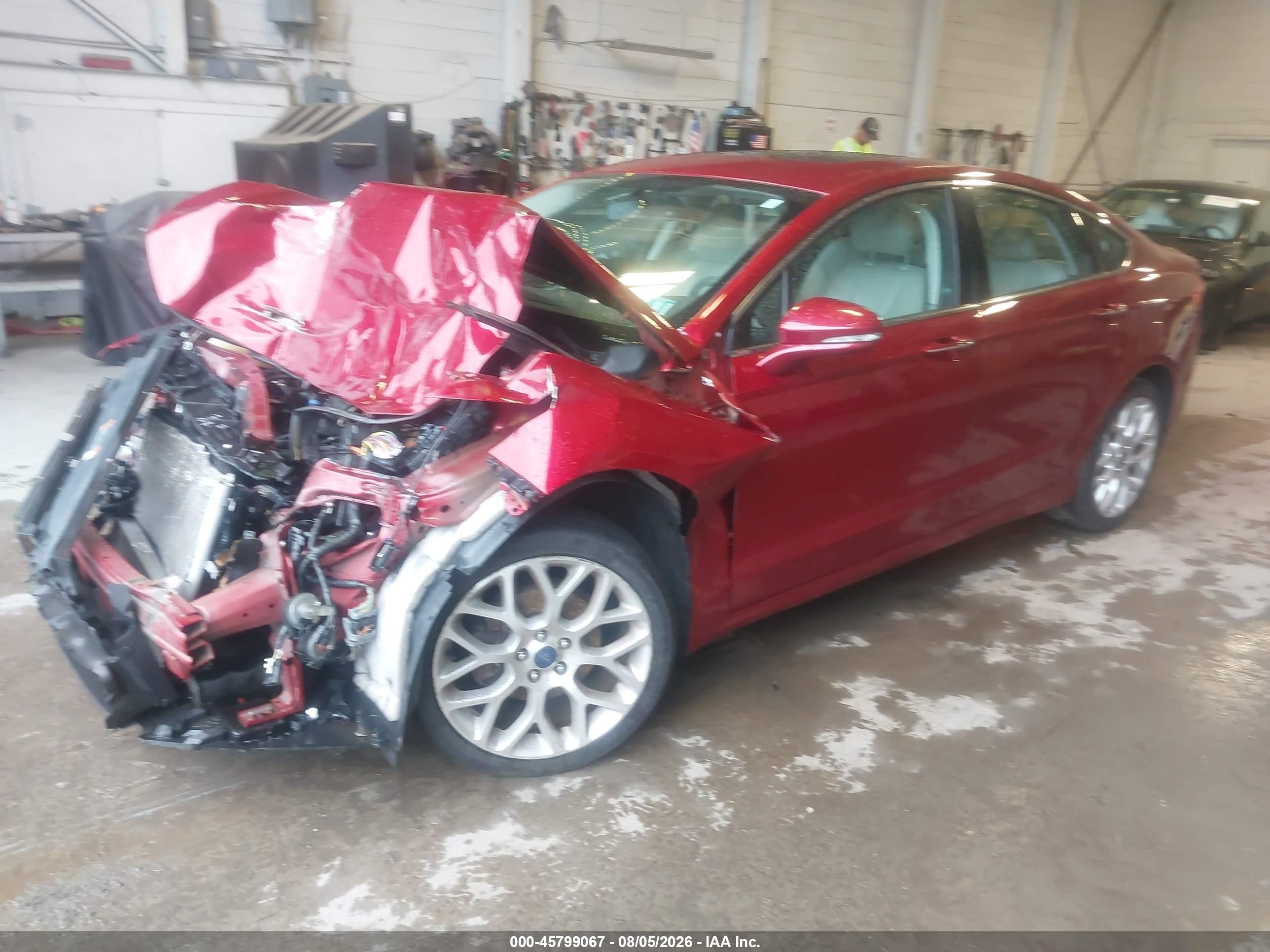 2014 Ford Fusion Titanium Red vin: 3FA6P0D97ER362791