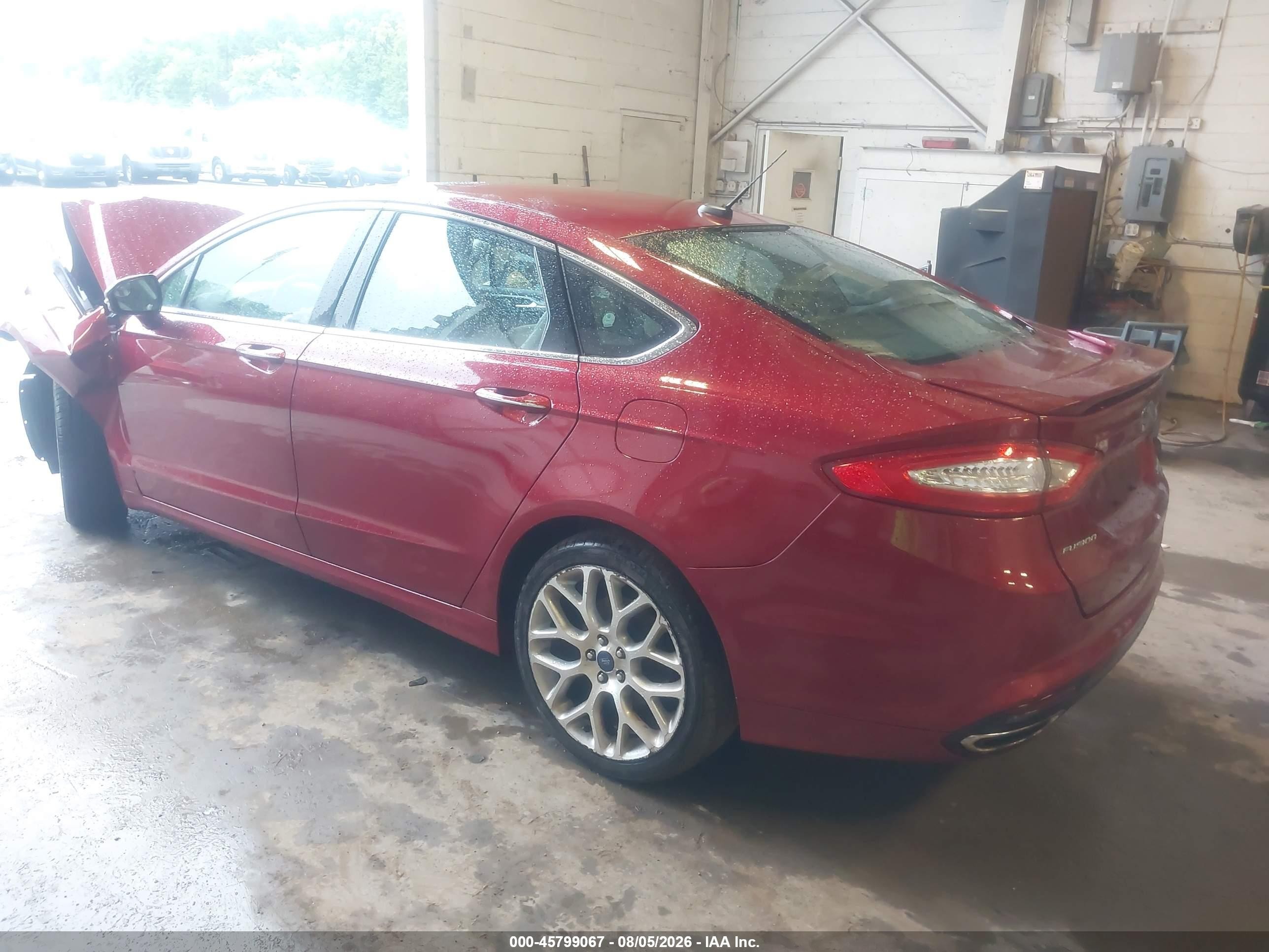 2014 Ford Fusion Titanium Red vin: 3FA6P0D97ER362791