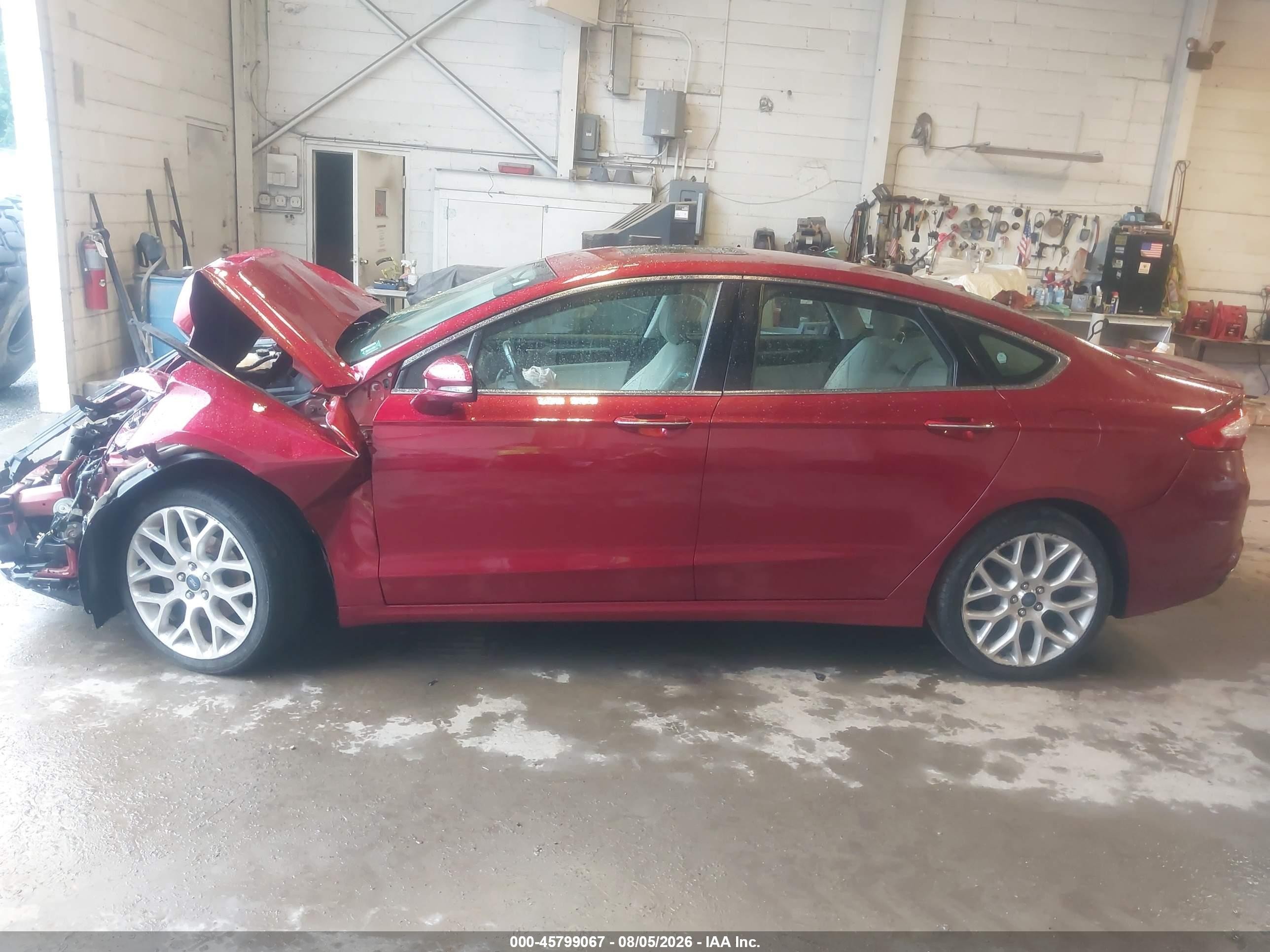 2014 Ford Fusion Titanium Red vin: 3FA6P0D97ER362791