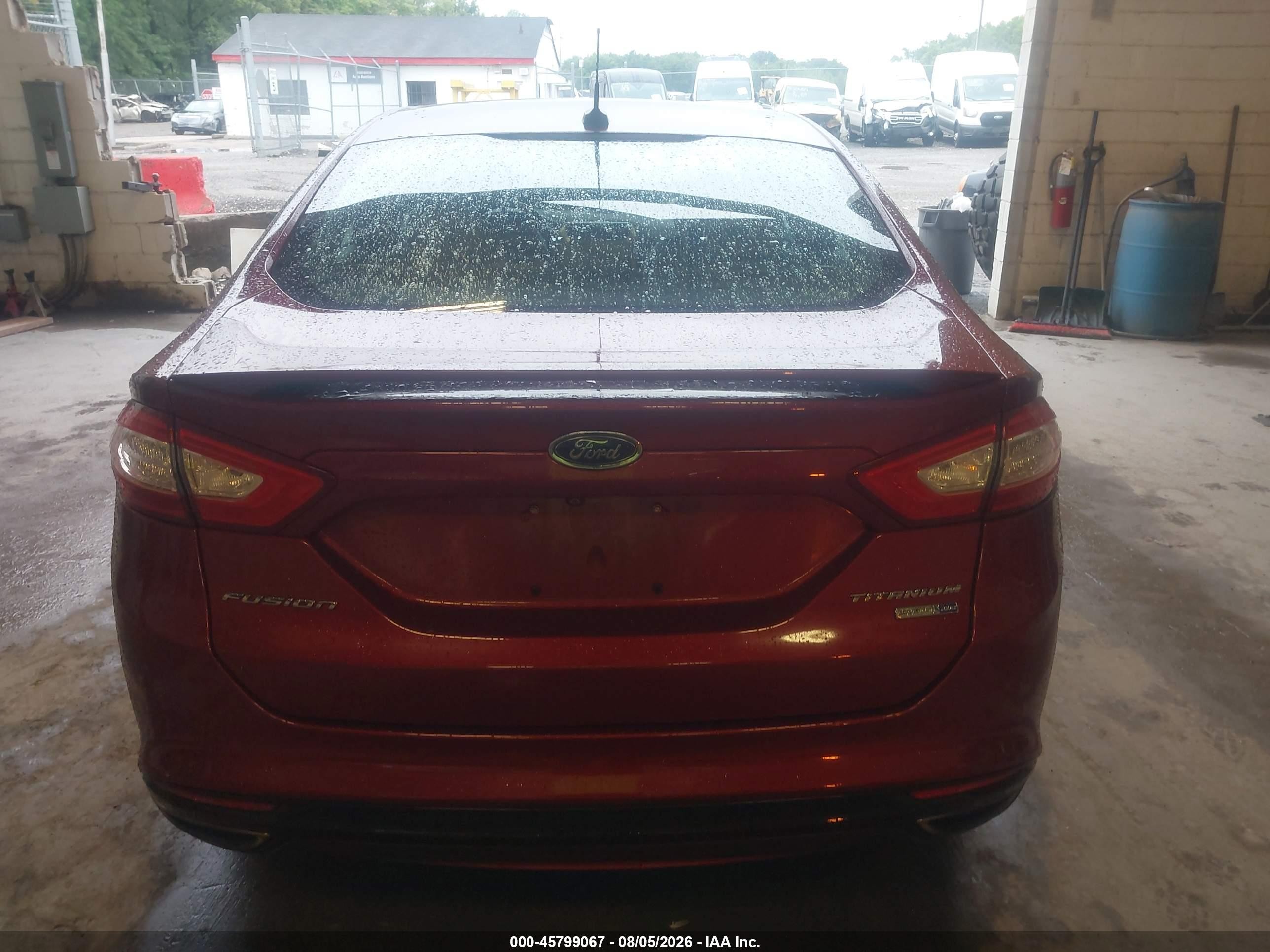 2014 Ford Fusion Titanium Red vin: 3FA6P0D97ER362791