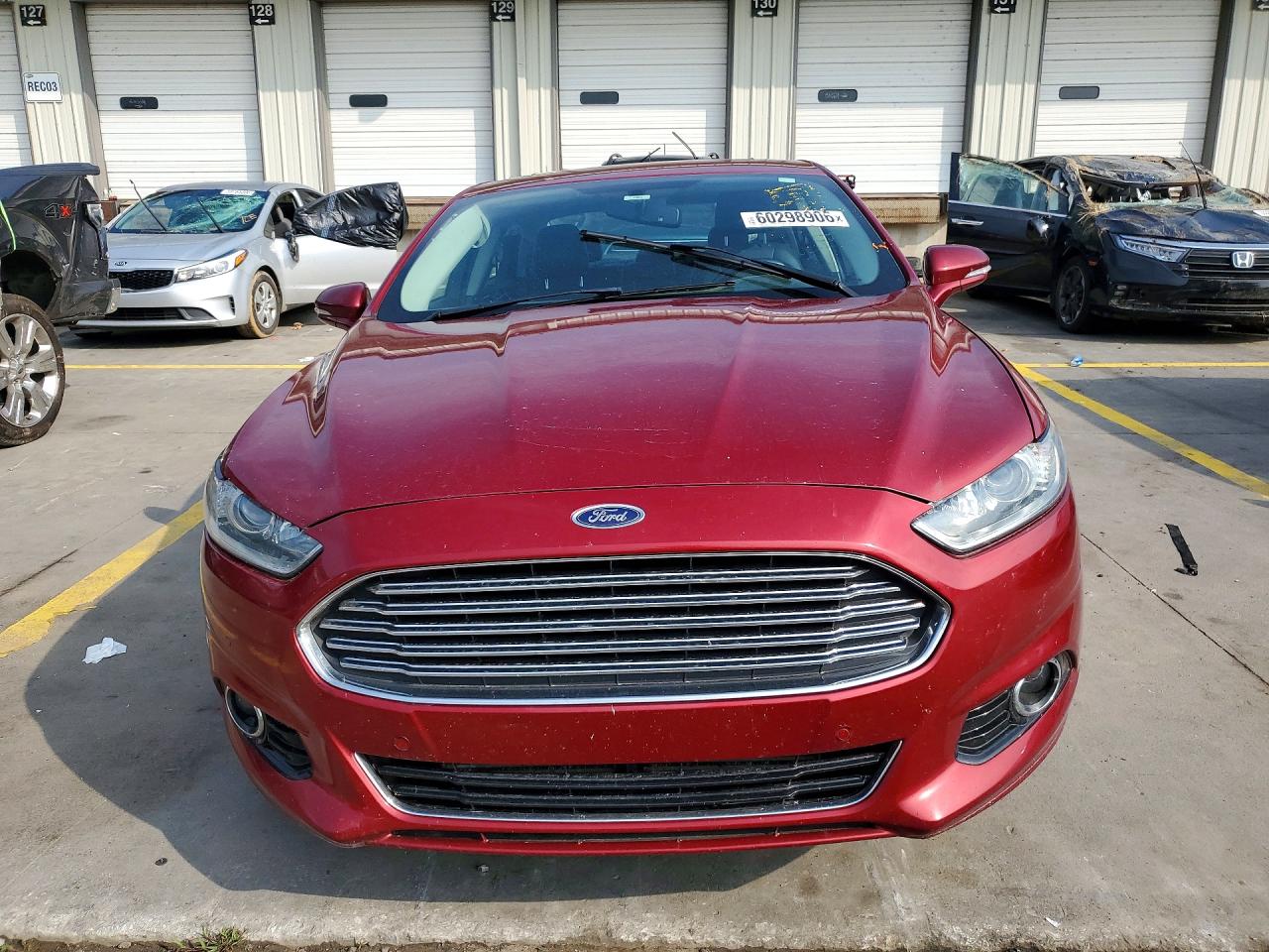 2015 Ford Fusion Titanium Red vin: 3FA6P0D97FR126837