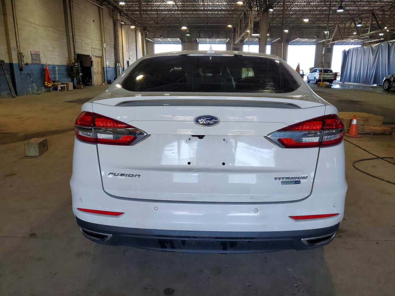 2020 Ford Fusion Titanium White vin: 3FA6P0D97LR131581