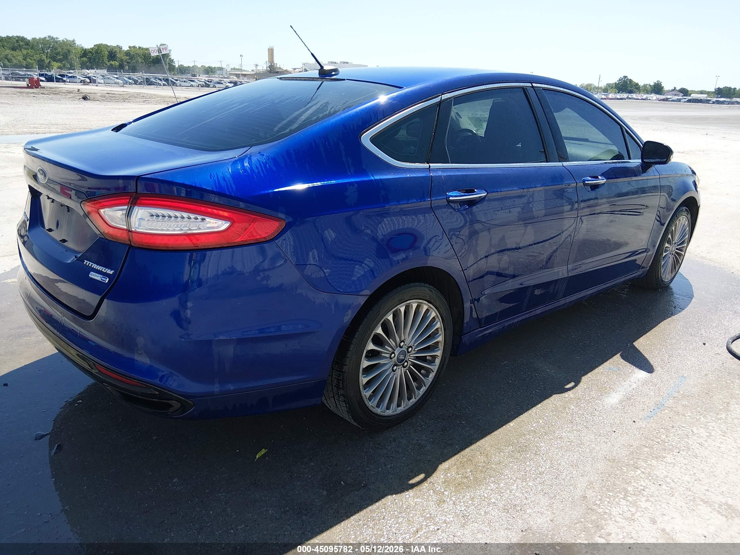 2013 Ford Fusion Titanium Blue vin: 3FA6P0D98DR144776