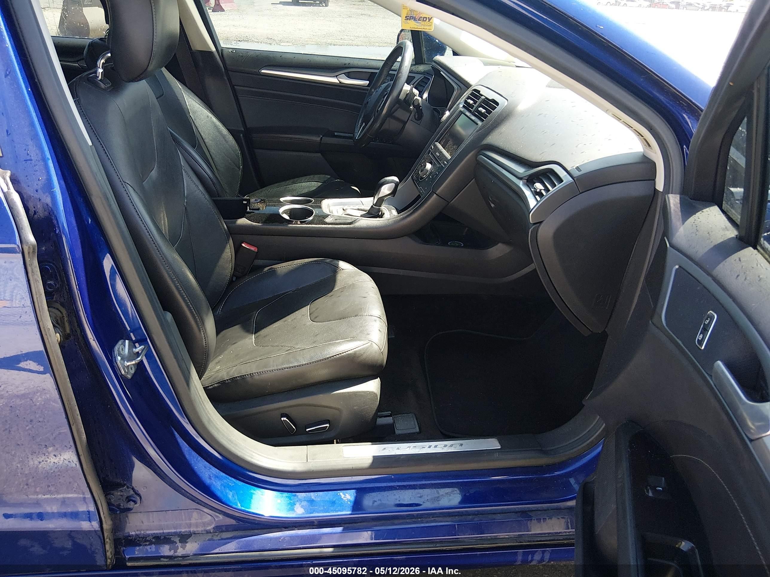 2013 Ford Fusion Titanium Blue vin: 3FA6P0D98DR144776