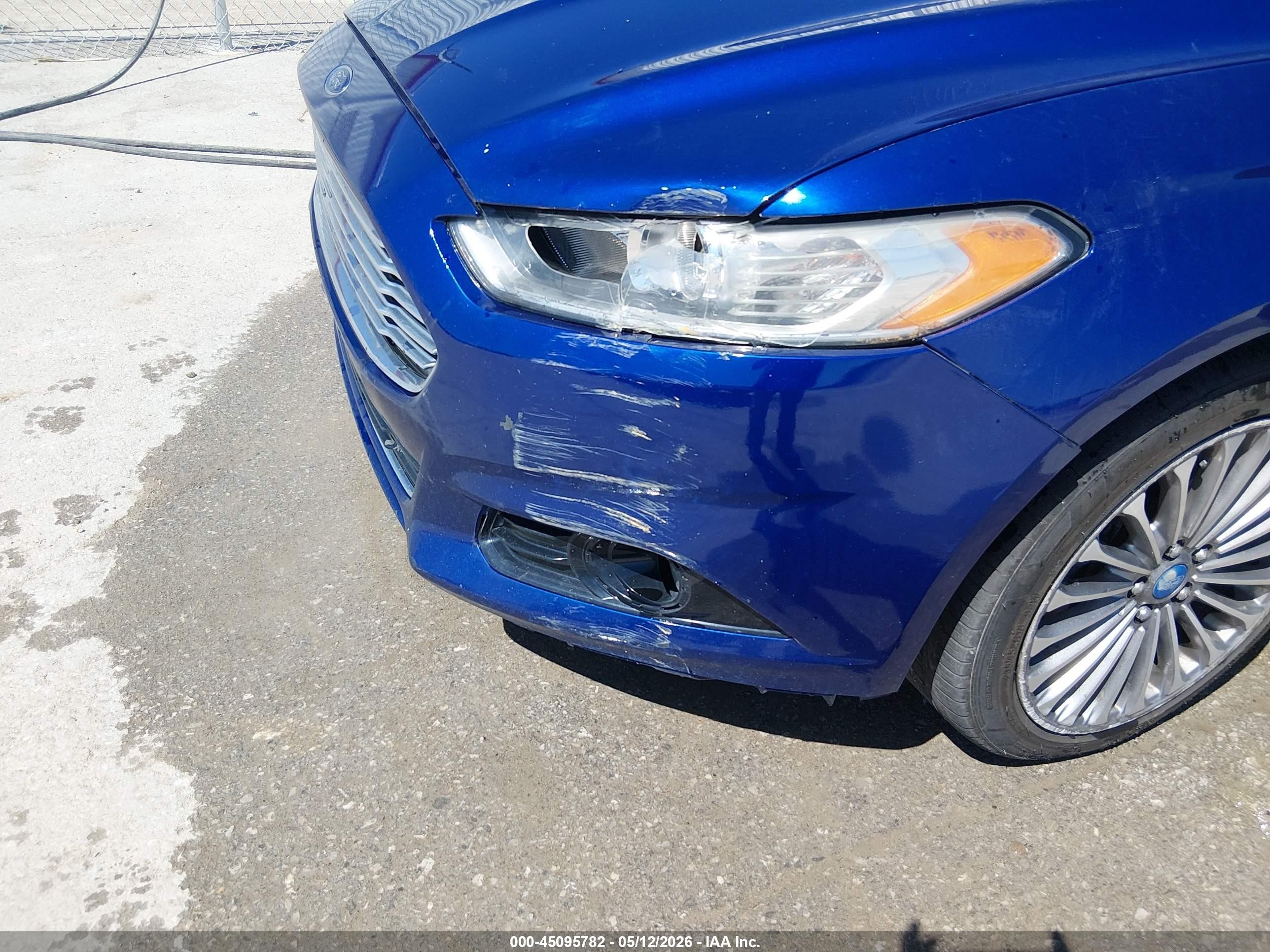 2013 Ford Fusion Titanium Blue vin: 3FA6P0D98DR144776