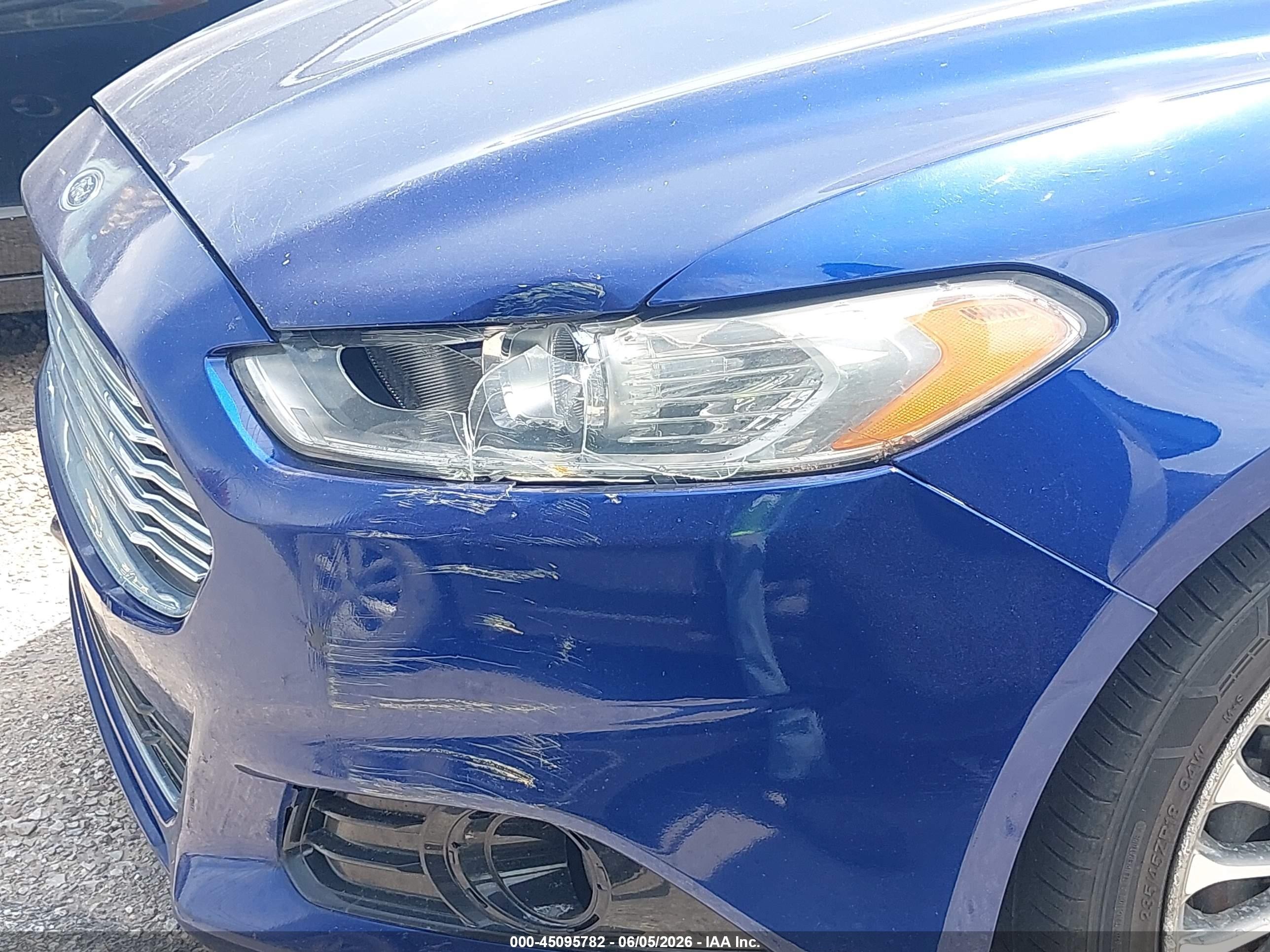 2013 Ford Fusion Titanium Blue vin: 3FA6P0D98DR144776