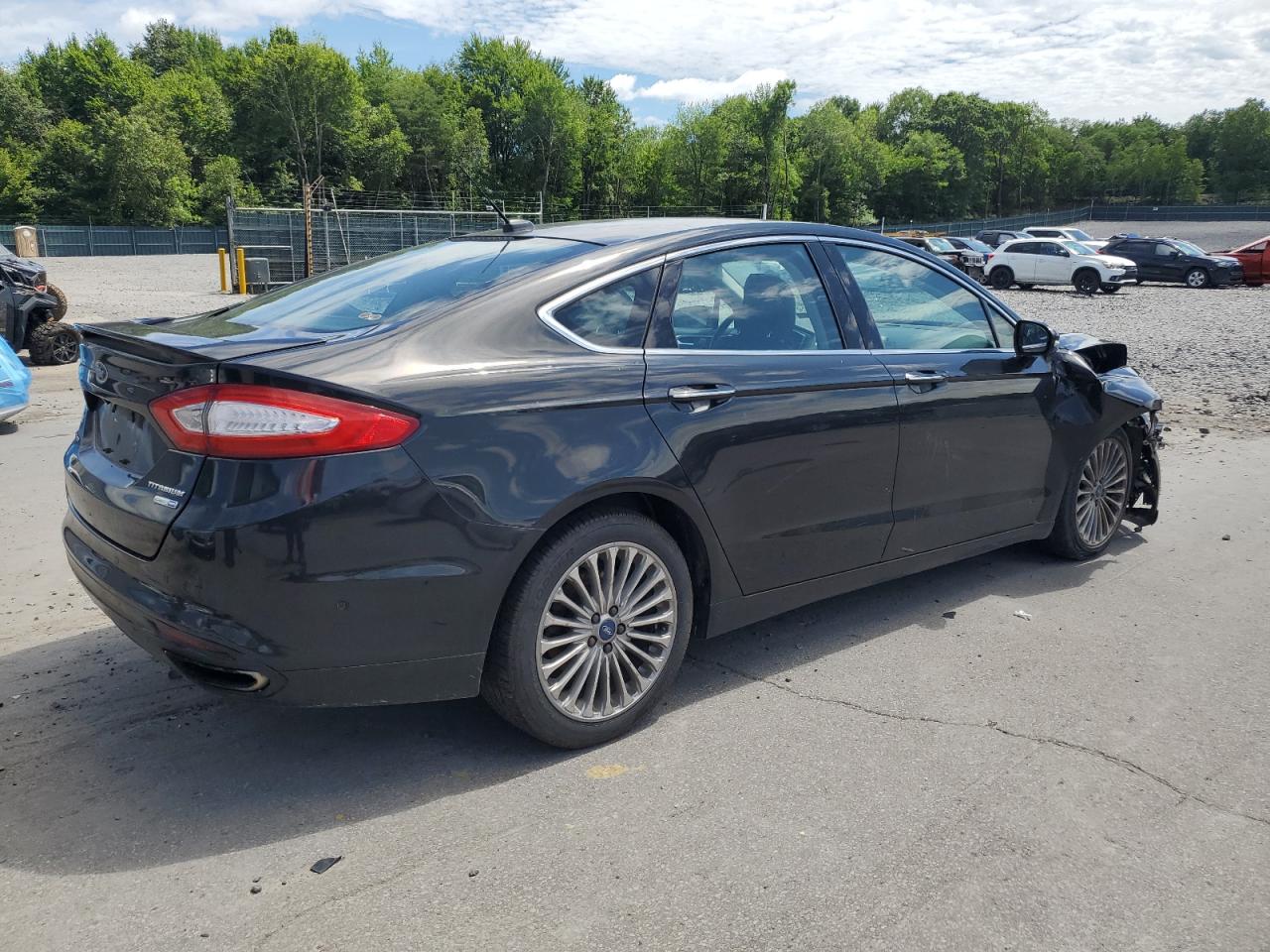 2013 Ford Fusion Titanium Black vin: 3FA6P0D98DR154997