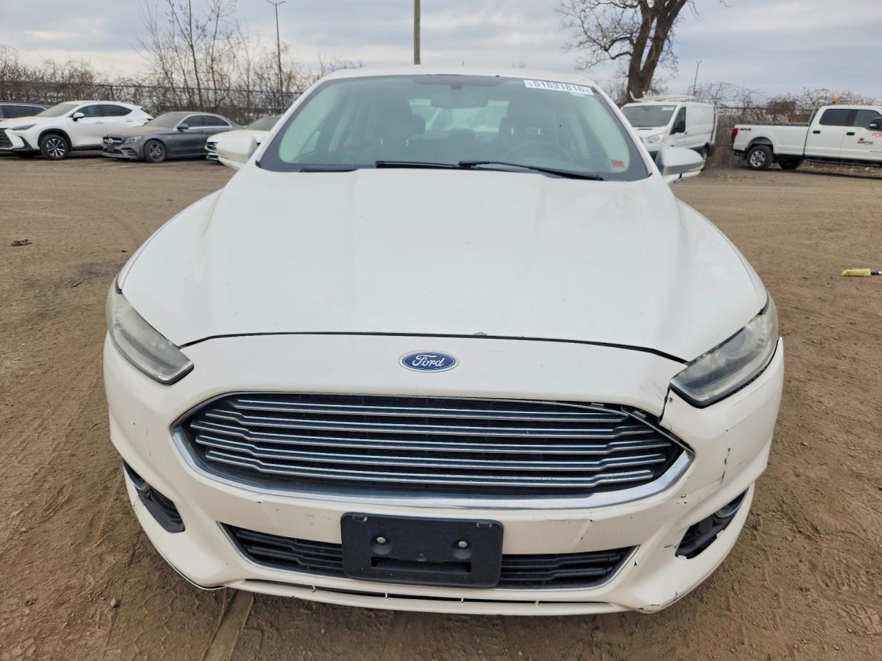 2013 Ford Fusion Titanium White vin: 3FA6P0D98DR196375
