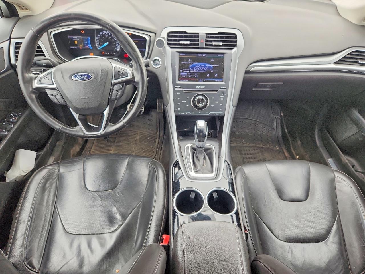 2013 Ford Fusion Titanium White vin: 3FA6P0D98DR196375