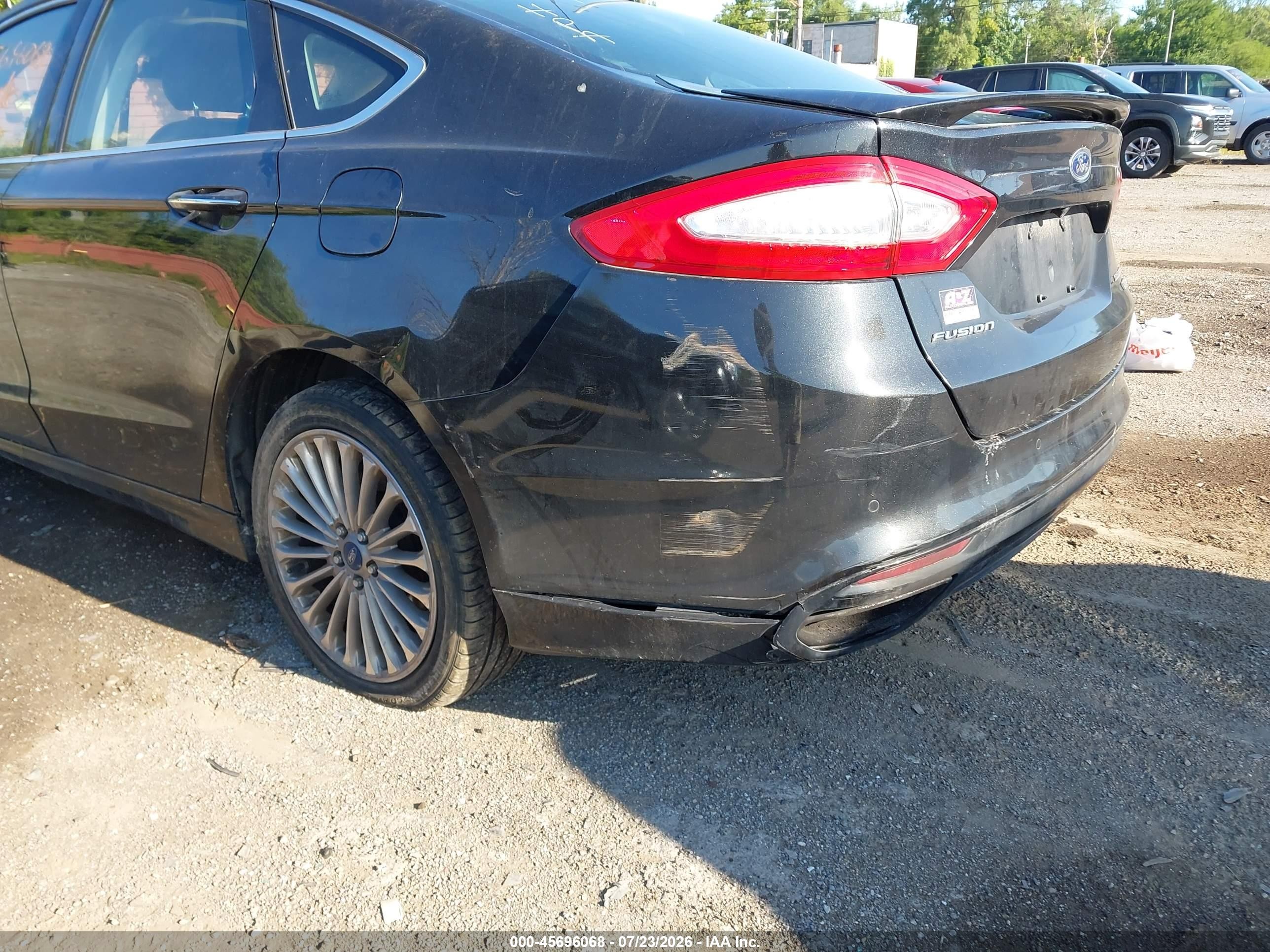 2013 Ford Fusion Titanium Gray vin: 3FA6P0D98DR210579