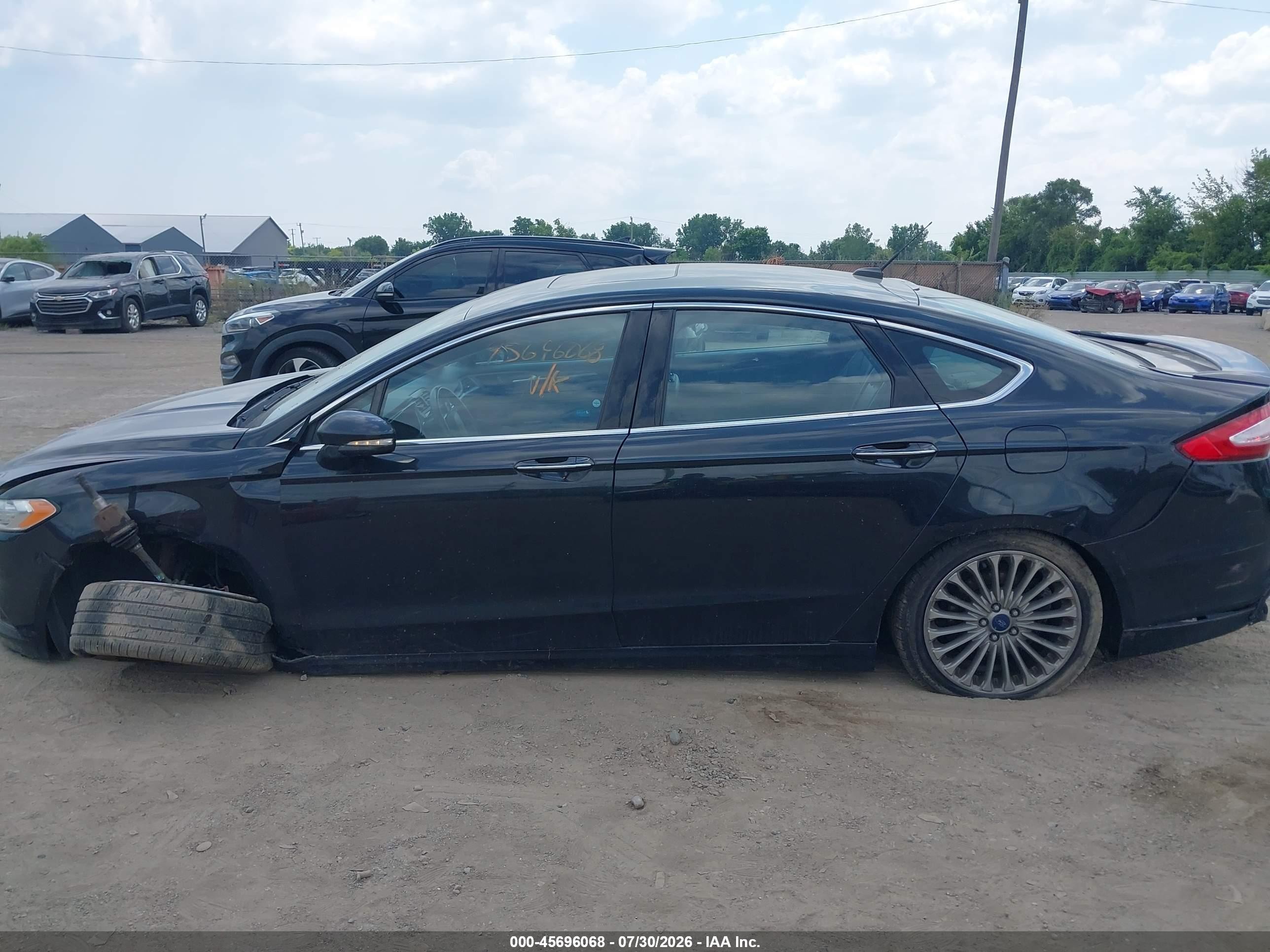 2013 Ford Fusion Titanium Gray vin: 3FA6P0D98DR210579