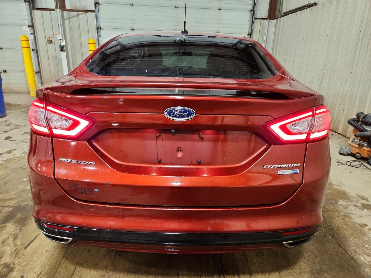 2014 Ford Fusion Titanium Red vin: 3FA6P0D98ER205772