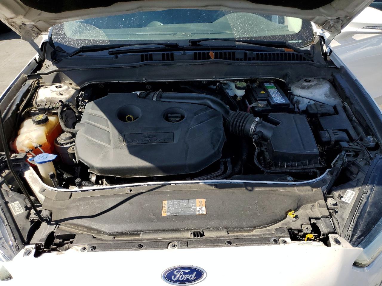 2014 Ford Fusion Titanium White vin: 3FA6P0D98ER270217