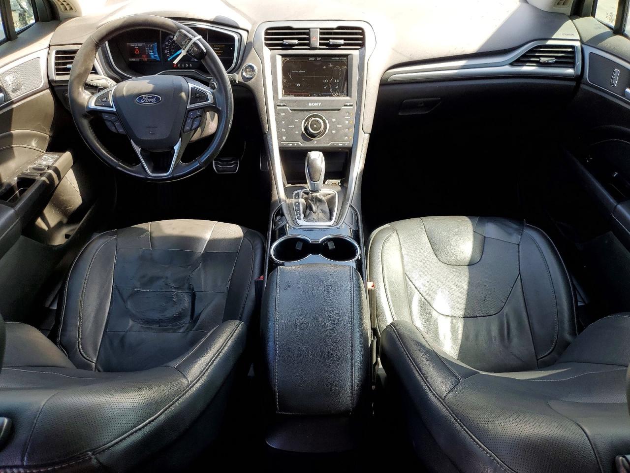 2014 Ford Fusion Titanium White vin: 3FA6P0D98ER270217