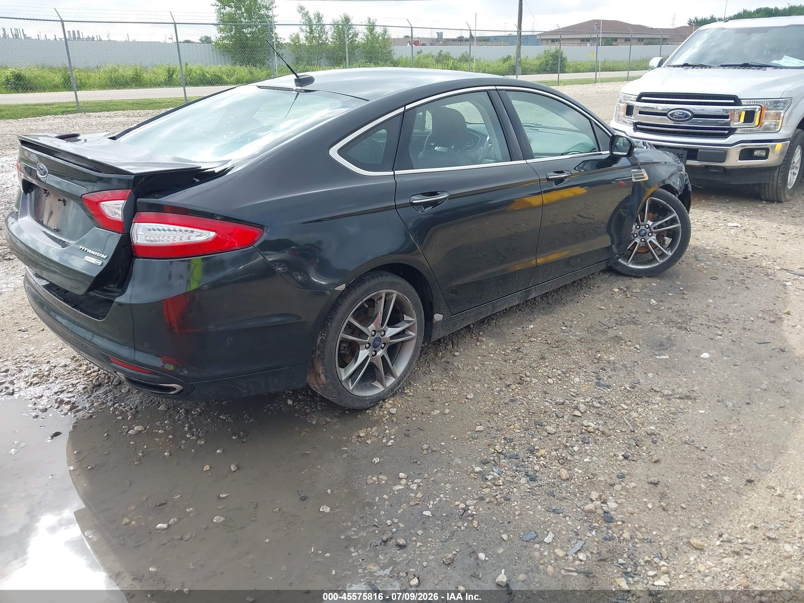 2014 Ford Fusion Titanium Black vin: 3FA6P0D98ER289639