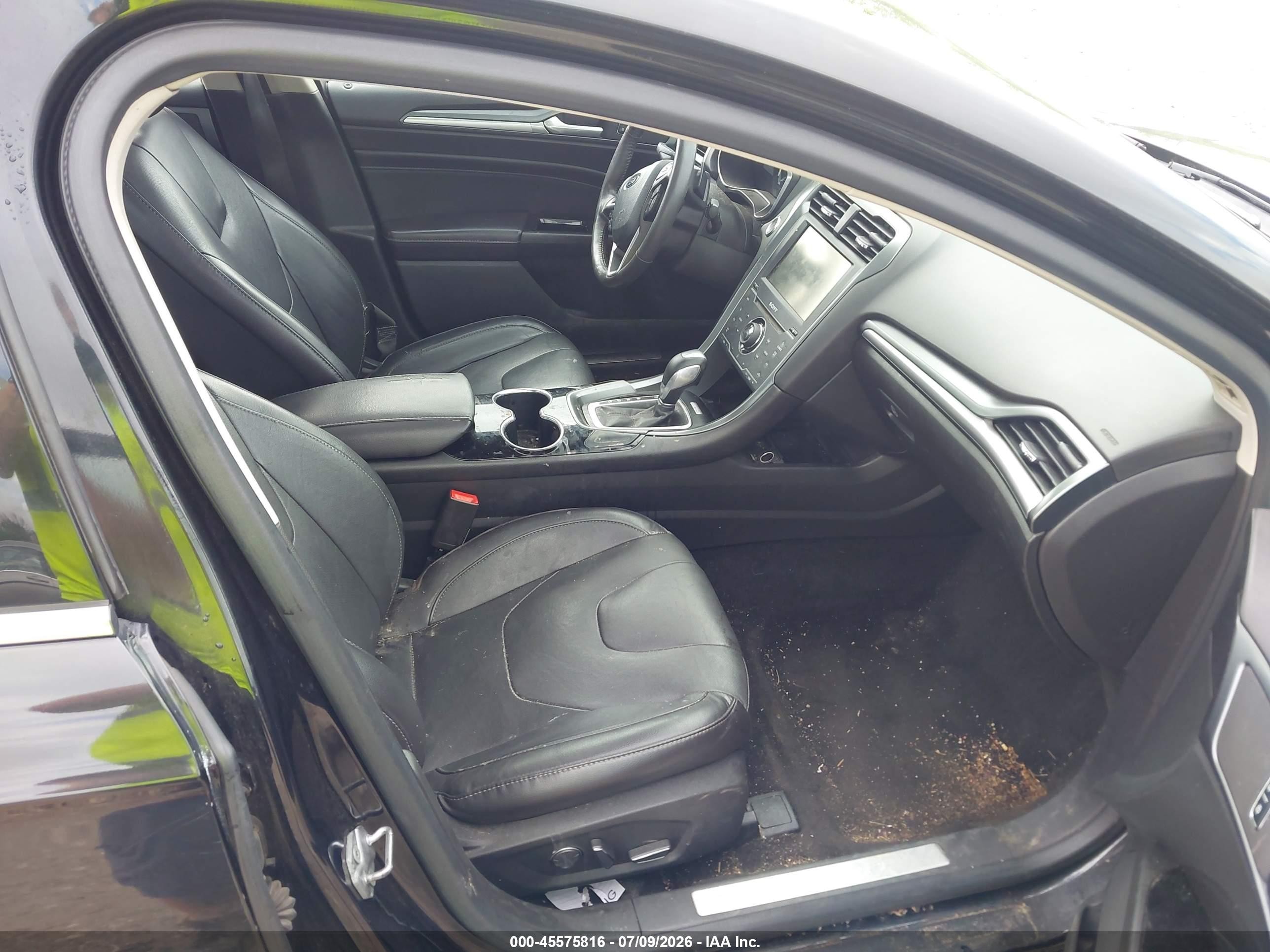 2014 Ford Fusion Titanium Black vin: 3FA6P0D98ER289639