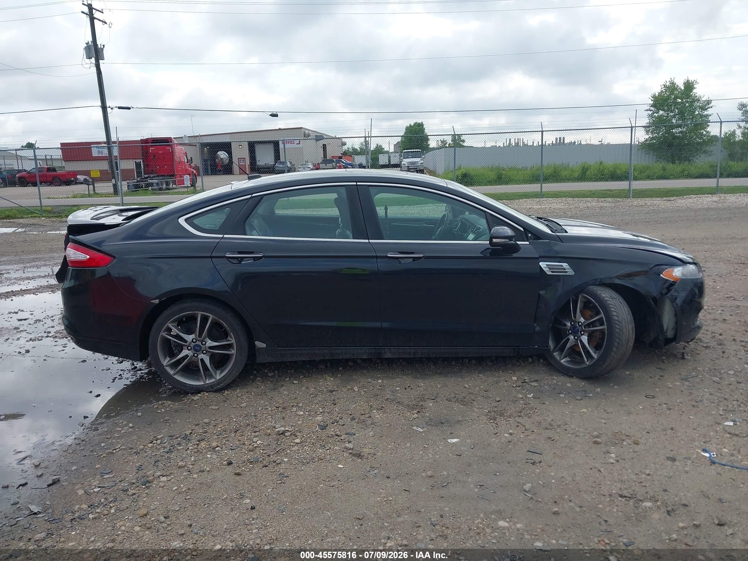2014 Ford Fusion Titanium Black vin: 3FA6P0D98ER289639