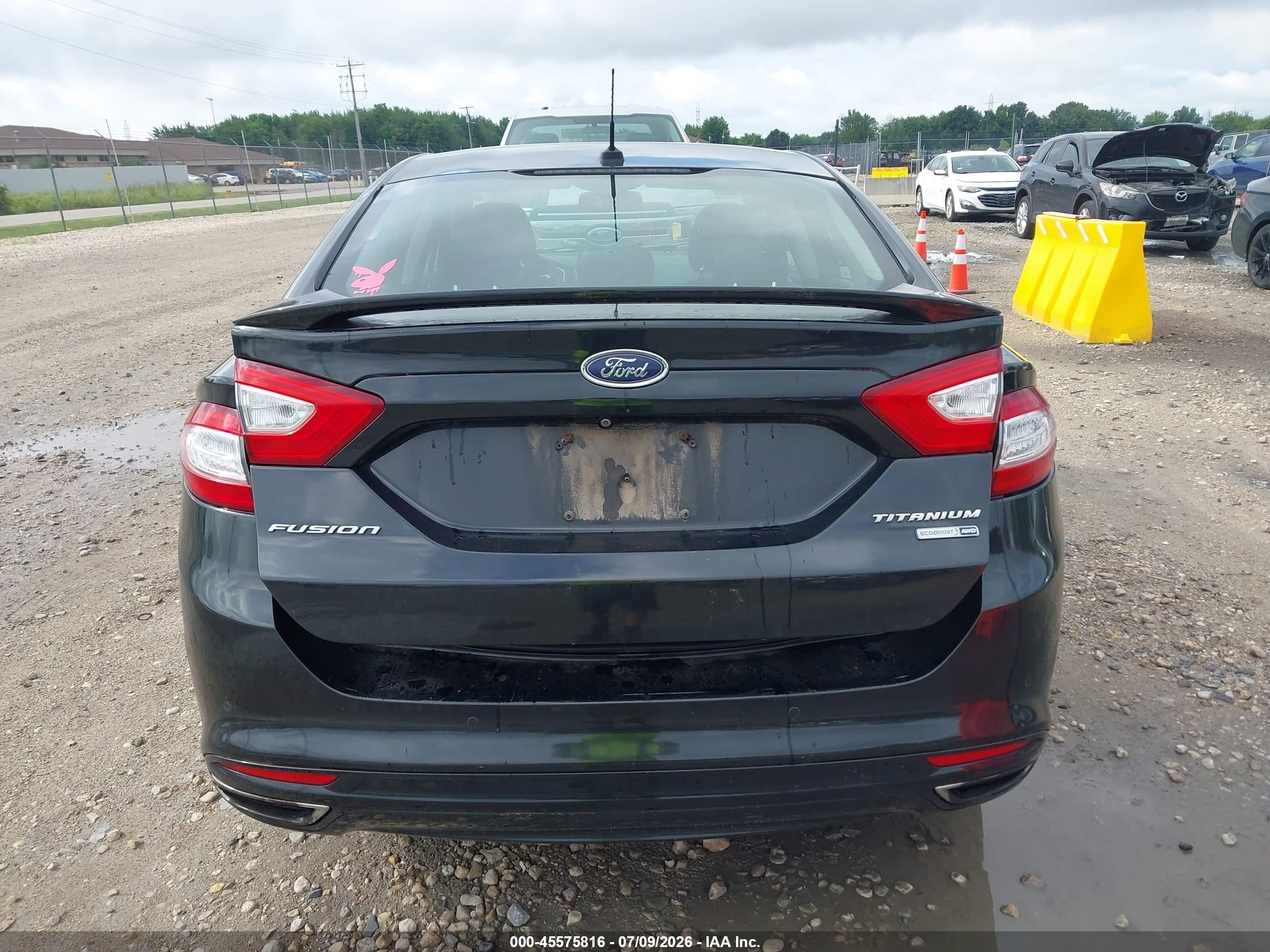 2014 Ford Fusion Titanium Black vin: 3FA6P0D98ER289639