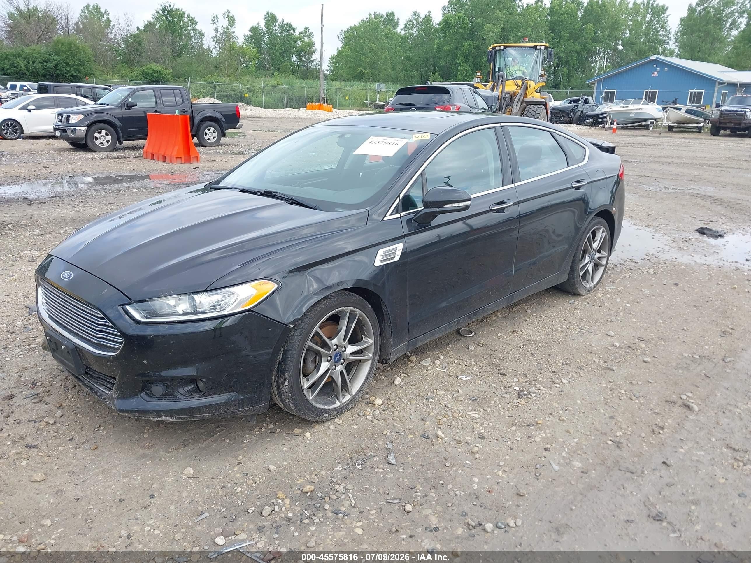 2014 Ford Fusion Titanium Black vin: 3FA6P0D98ER289639