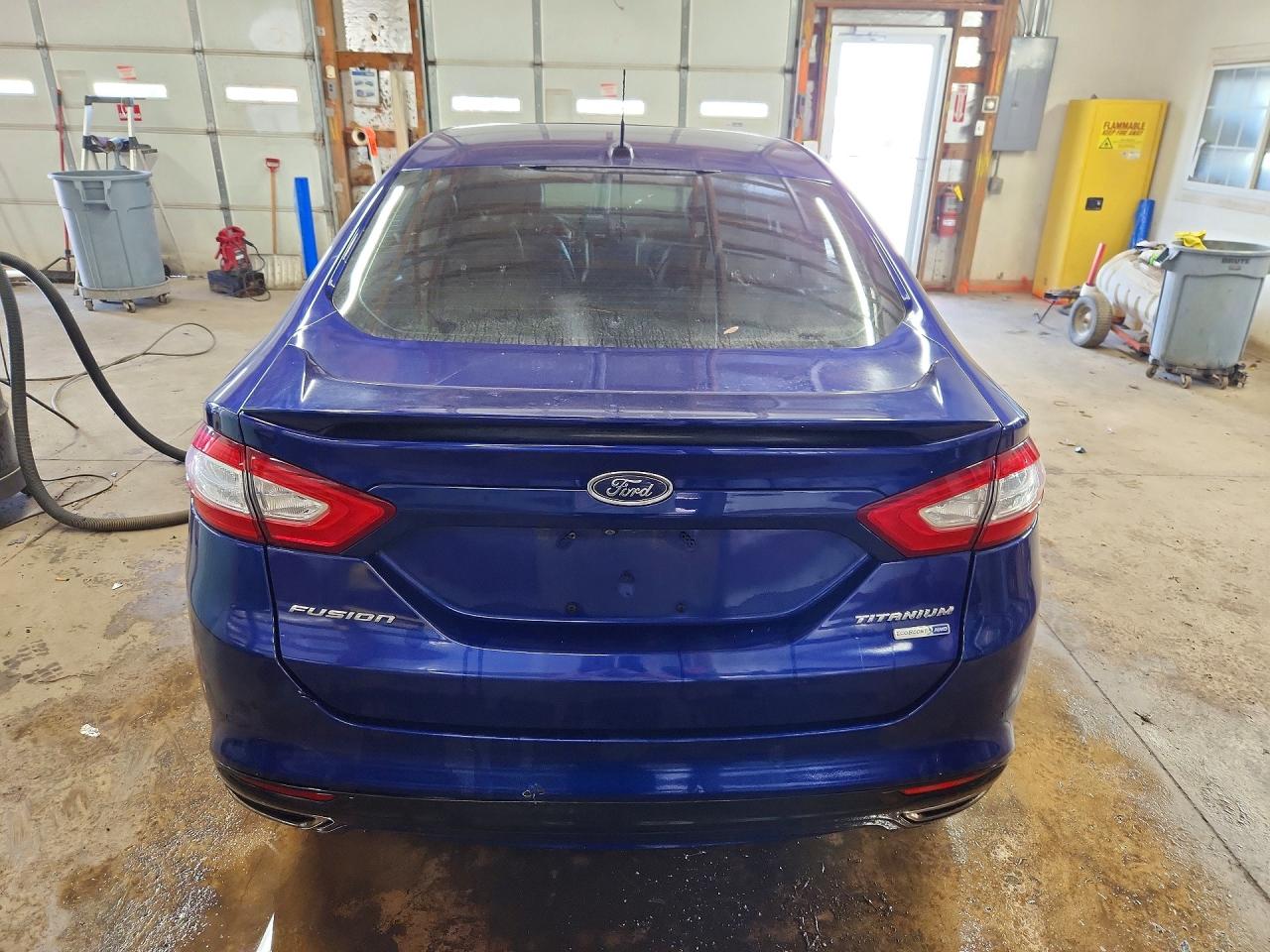 2015 Ford Fusion Titanium Синий vin: 3FA6P0D98FR154226