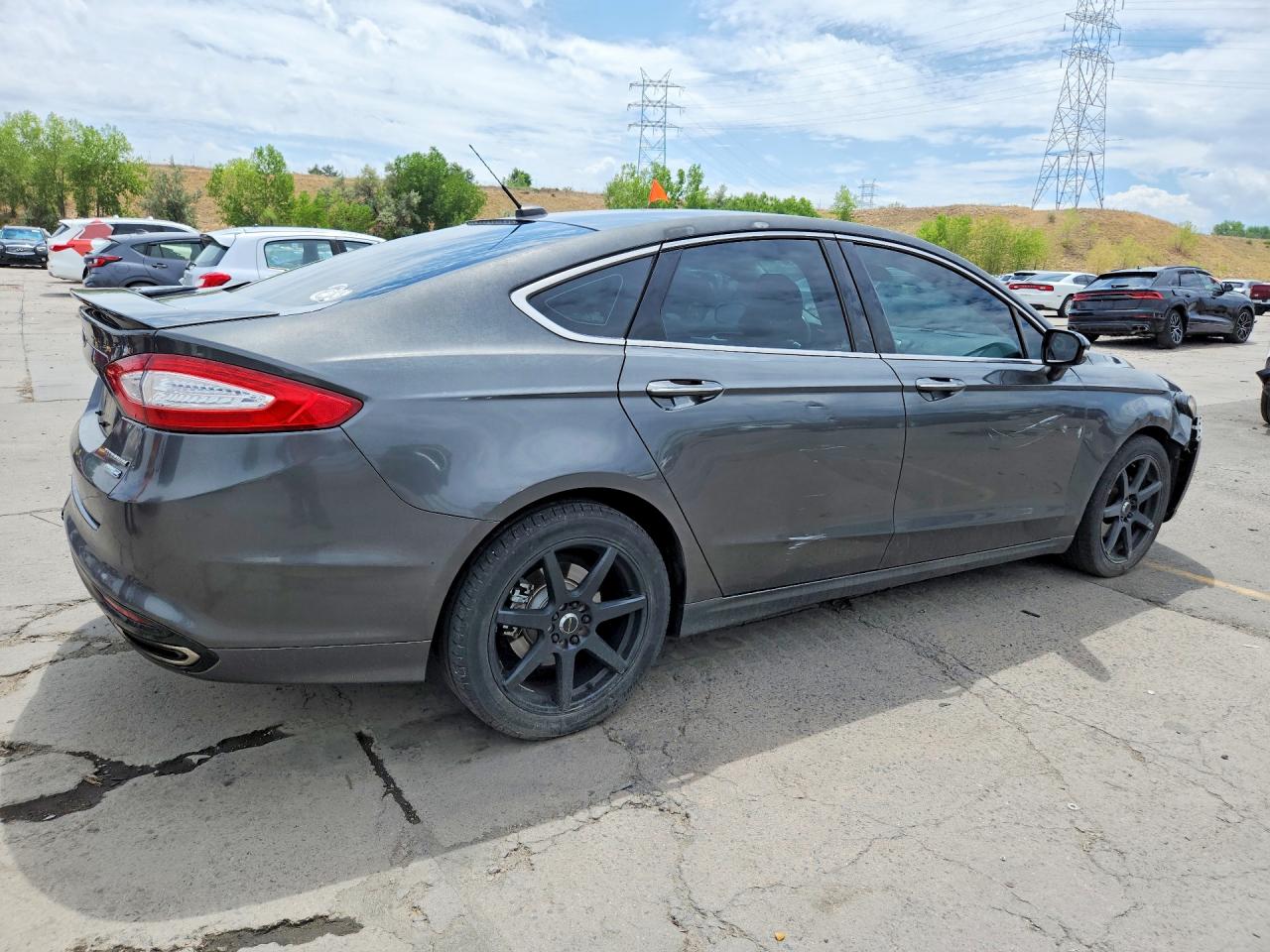 2015 Ford Fusion Titanium Charcoal vin: 3FA6P0D98FR194581