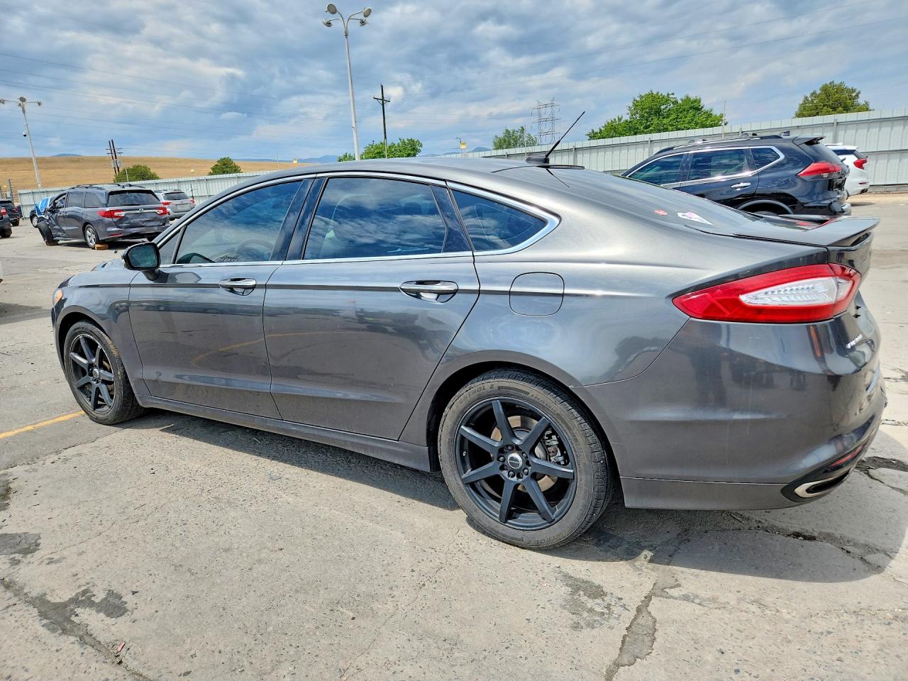 2015 Ford Fusion Titanium Charcoal vin: 3FA6P0D98FR194581