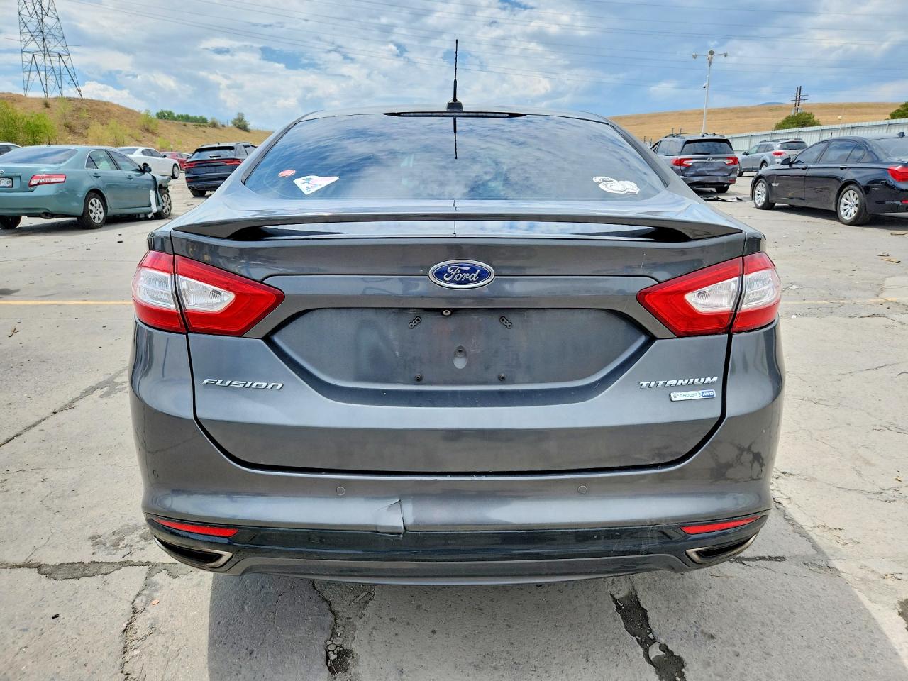 2015 Ford Fusion Titanium Charcoal vin: 3FA6P0D98FR194581