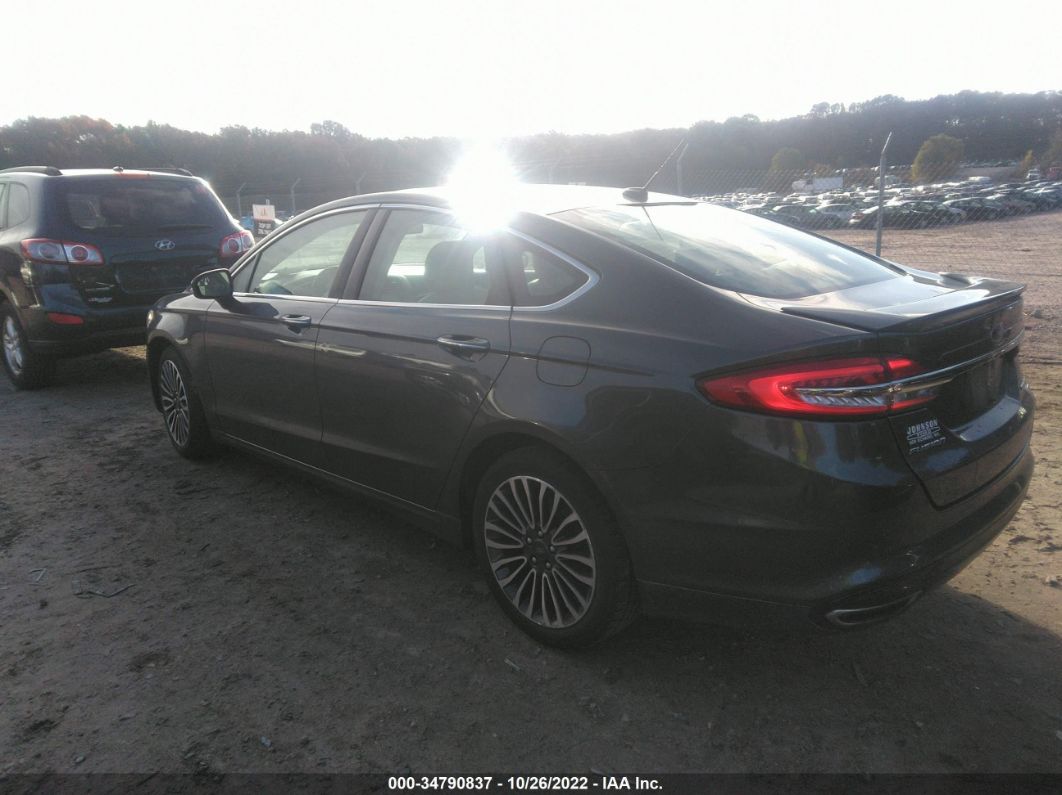 2018 Ford Fusion Titanium Gray vin: 3FA6P0D98JR246929