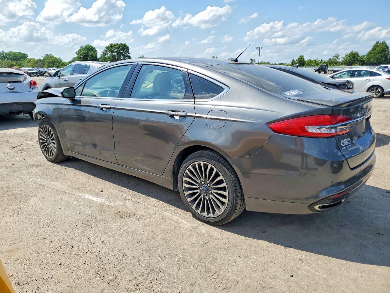 2018 Ford Fusion Titanium/platinum Gray vin: 3FA6P0D98JR246929