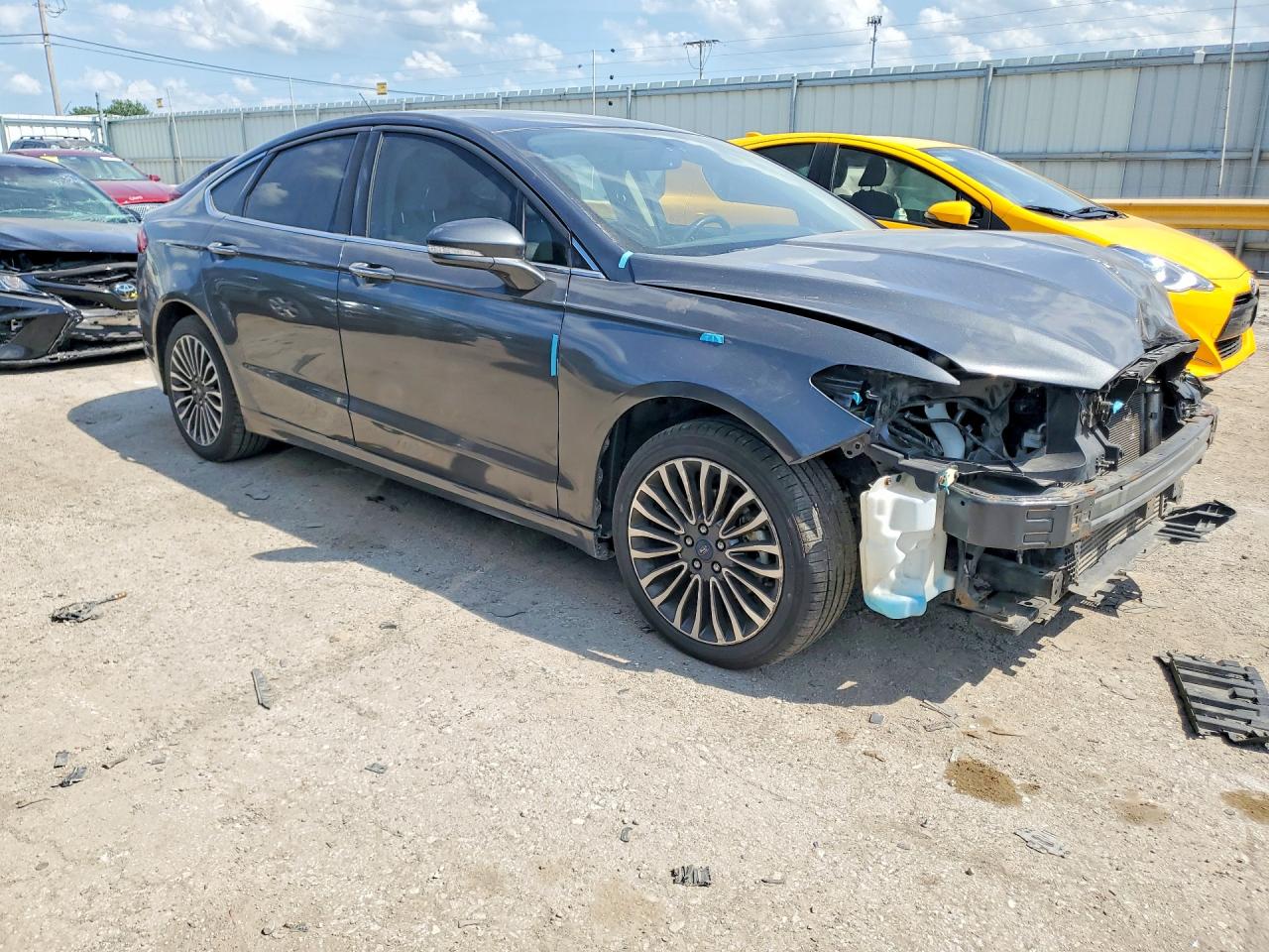 2018 Ford Fusion Titanium/platinum Gray vin: 3FA6P0D98JR246929
