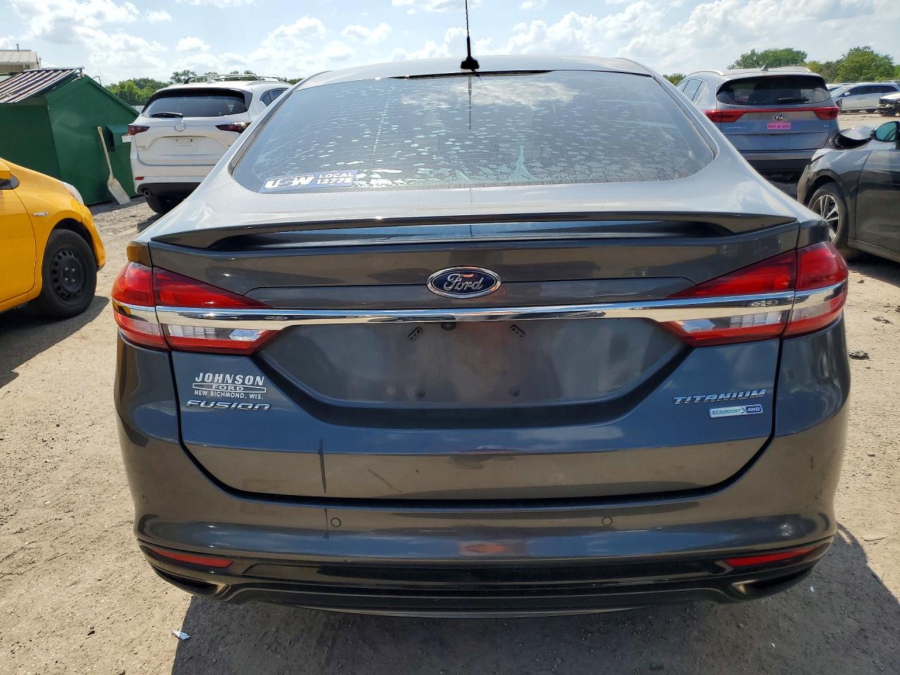 2018 Ford Fusion Titanium/platinum Gray vin: 3FA6P0D98JR246929