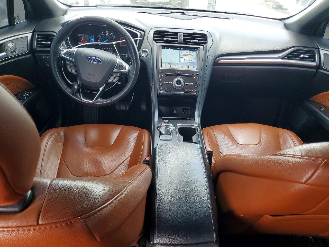 2019 Ford Fusion Titanium White vin: 3FA6P0D98KR138599