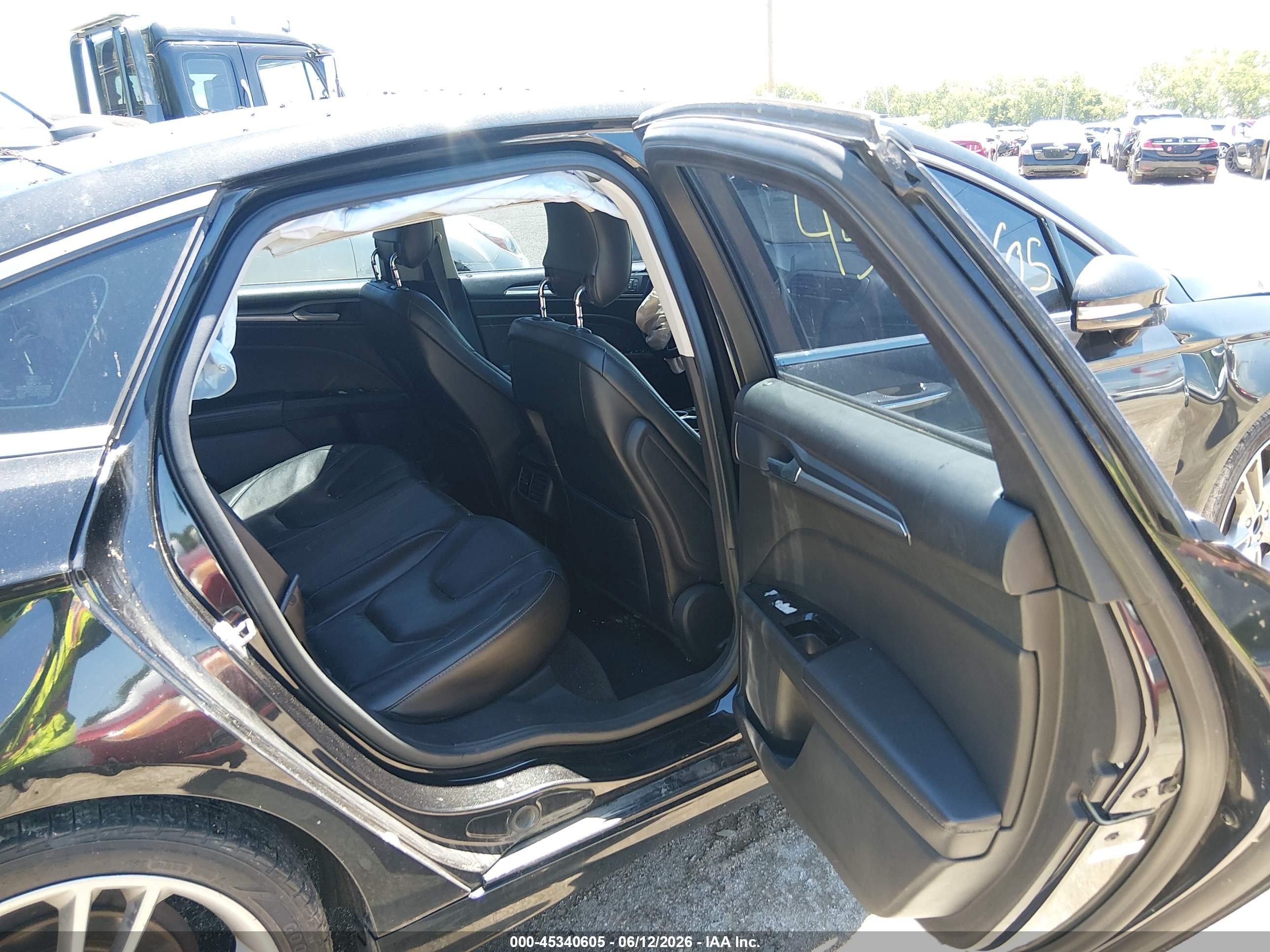 2013 Ford Fusion Titanium Black vin: 3FA6P0D99DR159478