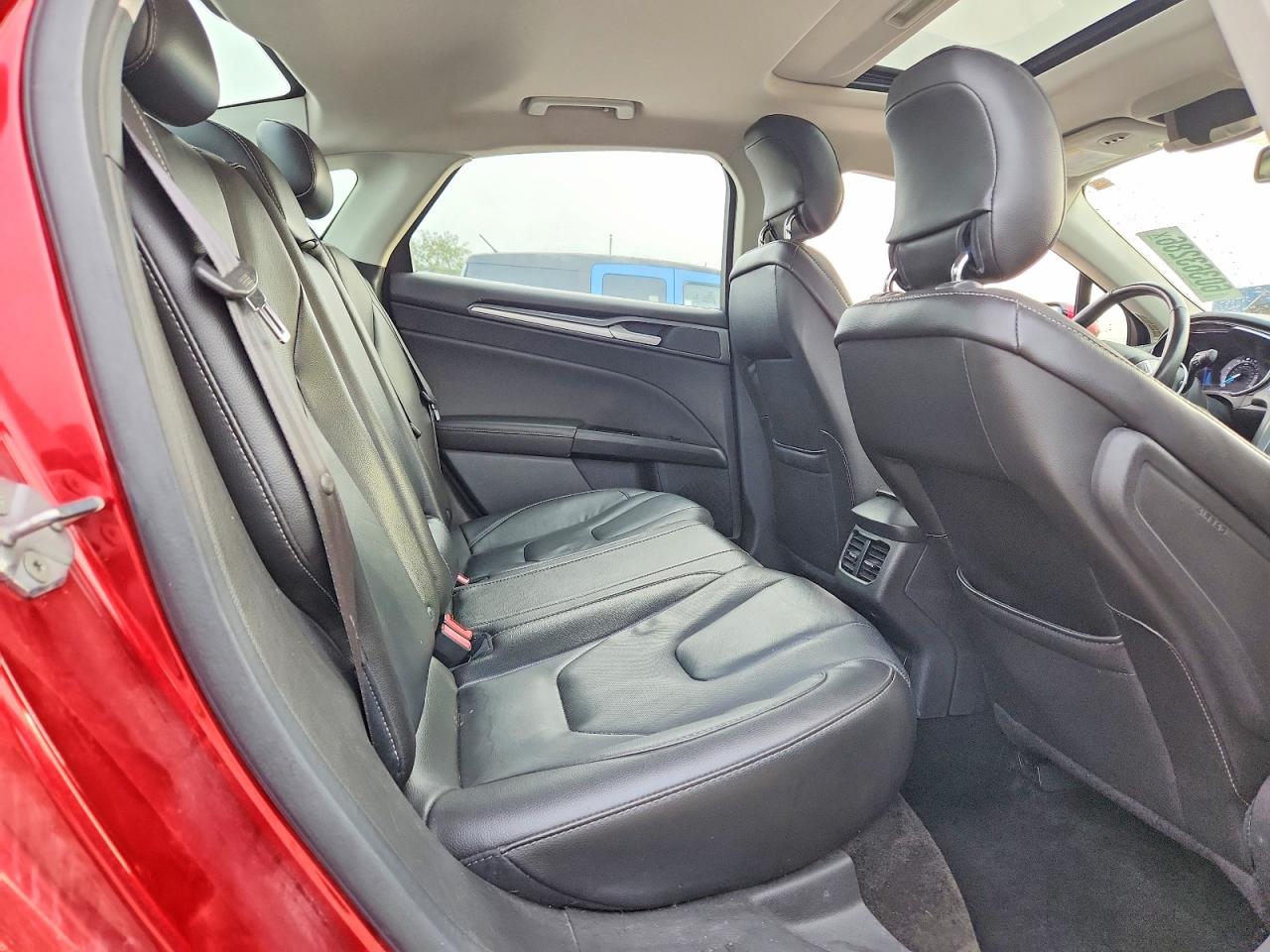 2013 Ford Fusion Titanium Red vin: 3FA6P0D99DR190178