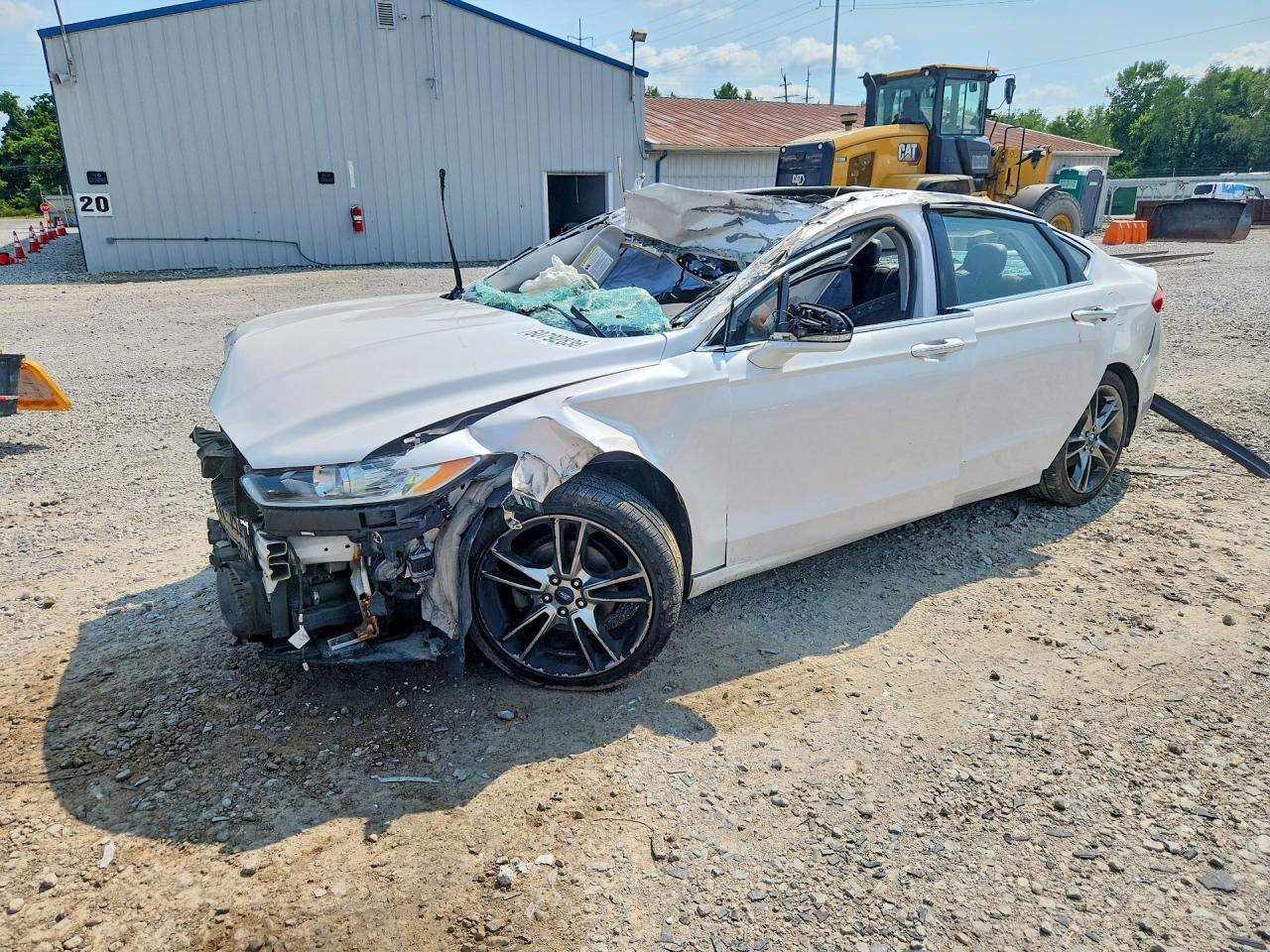 2013 Ford Fusion Titanium White vin: 3FA6P0D99DR272346