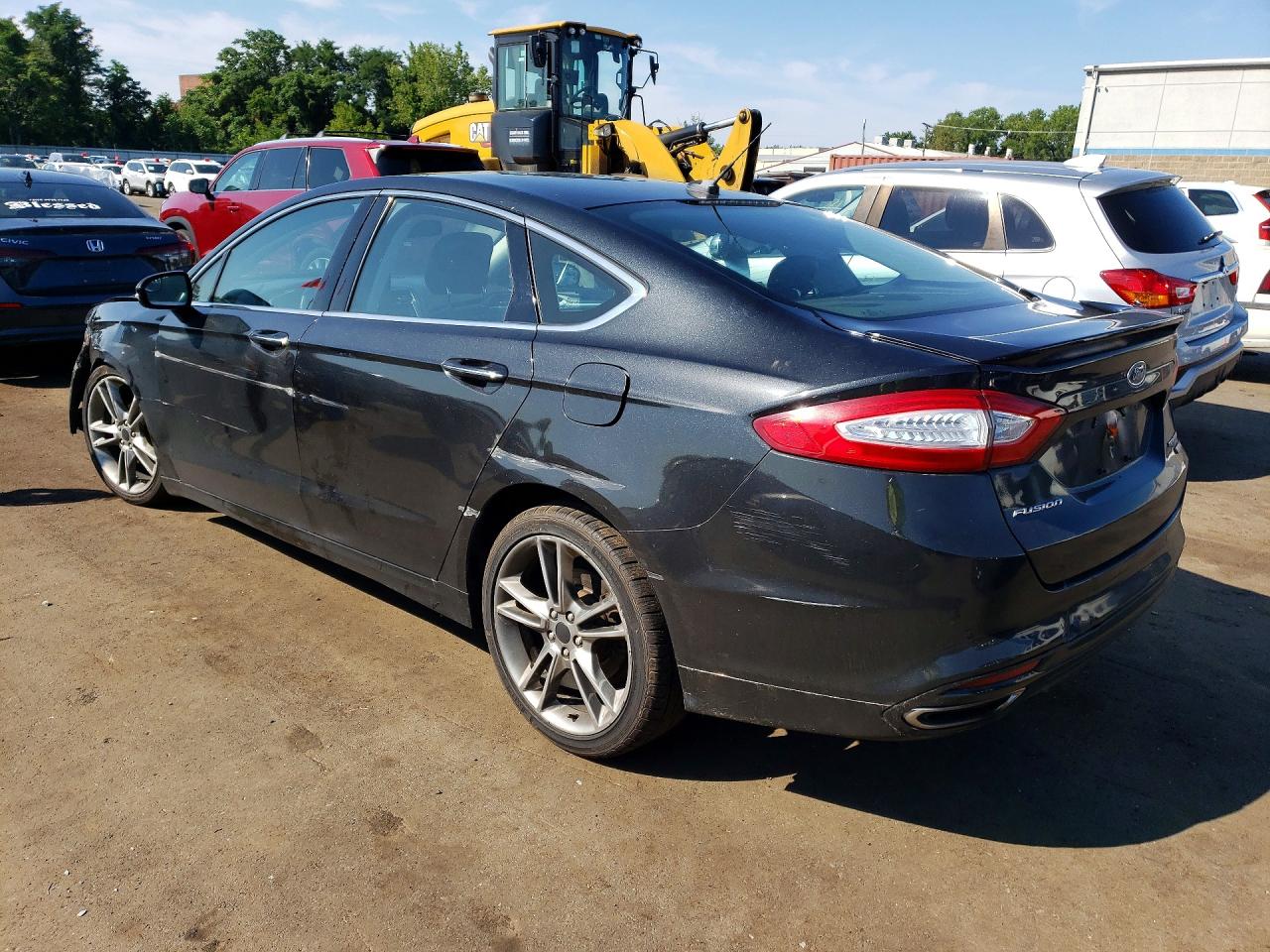 2013 Ford Fusion Titanium Серый vin: 3FA6P0D99DR388887
