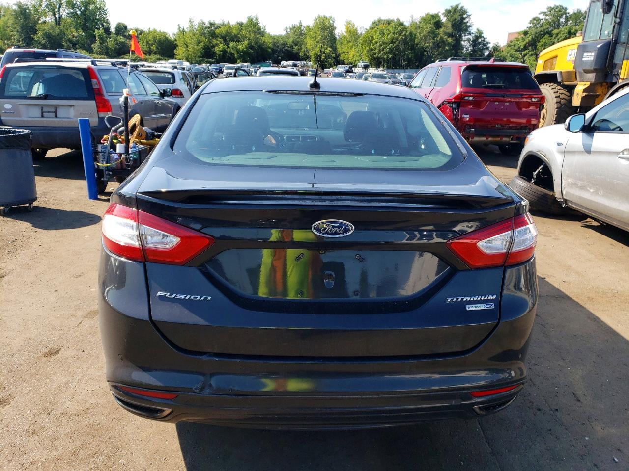 2013 Ford Fusion Titanium Серый vin: 3FA6P0D99DR388887