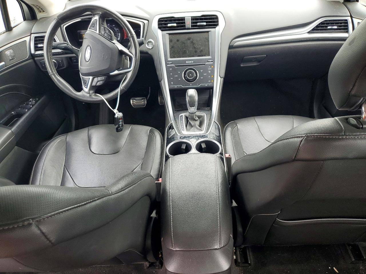2014 Ford Fusion Titanium White vin: 3FA6P0D99ER117846