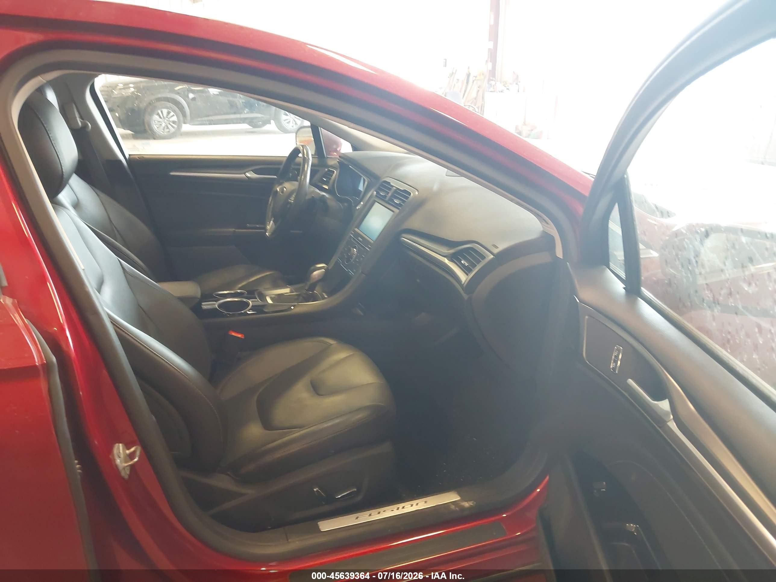 2014 Ford Fusion Titanium Red vin: 3FA6P0D99ER120987