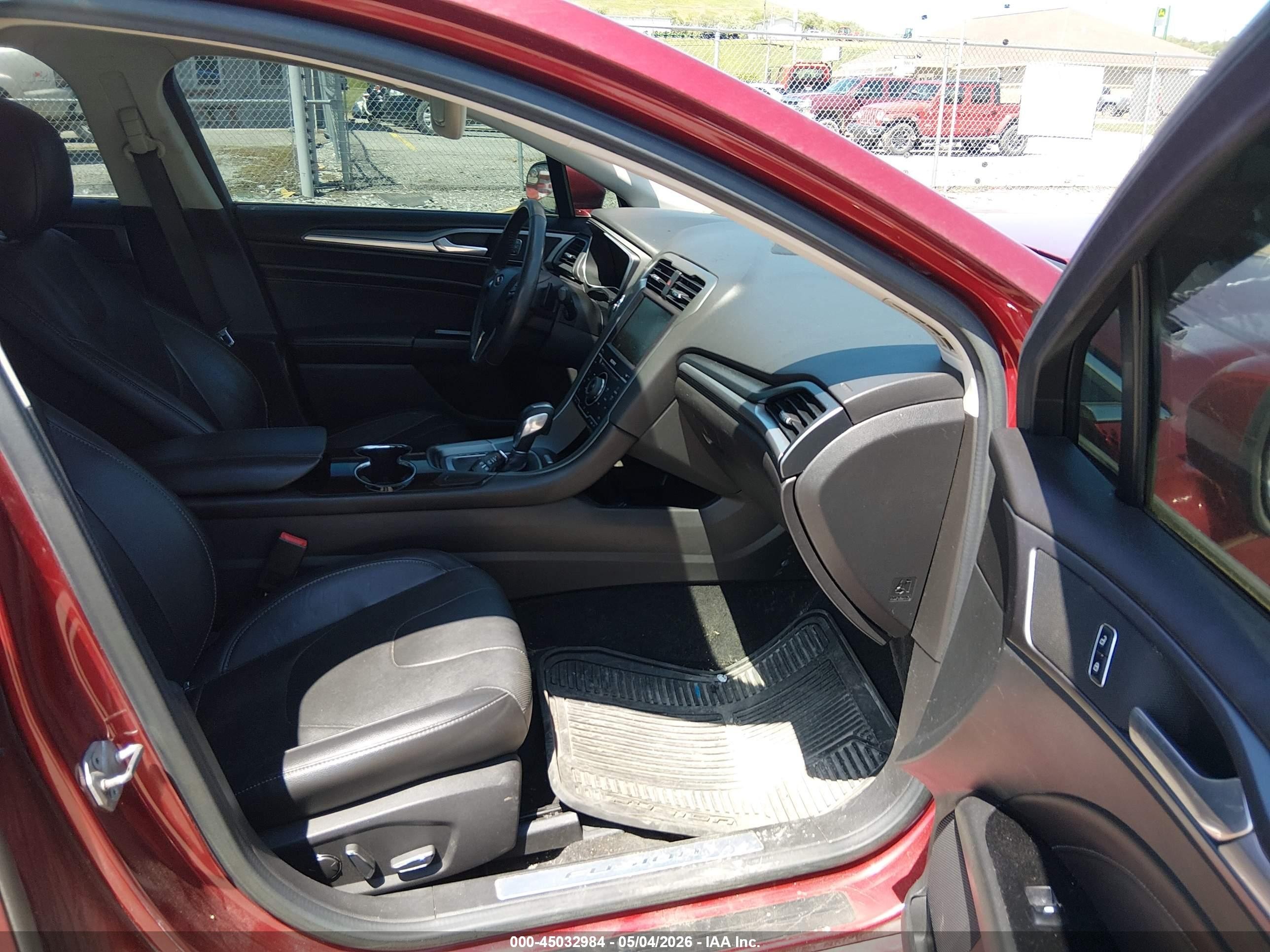 2015 Ford Fusion Titanium Red vin: 3FA6P0D99FR135605