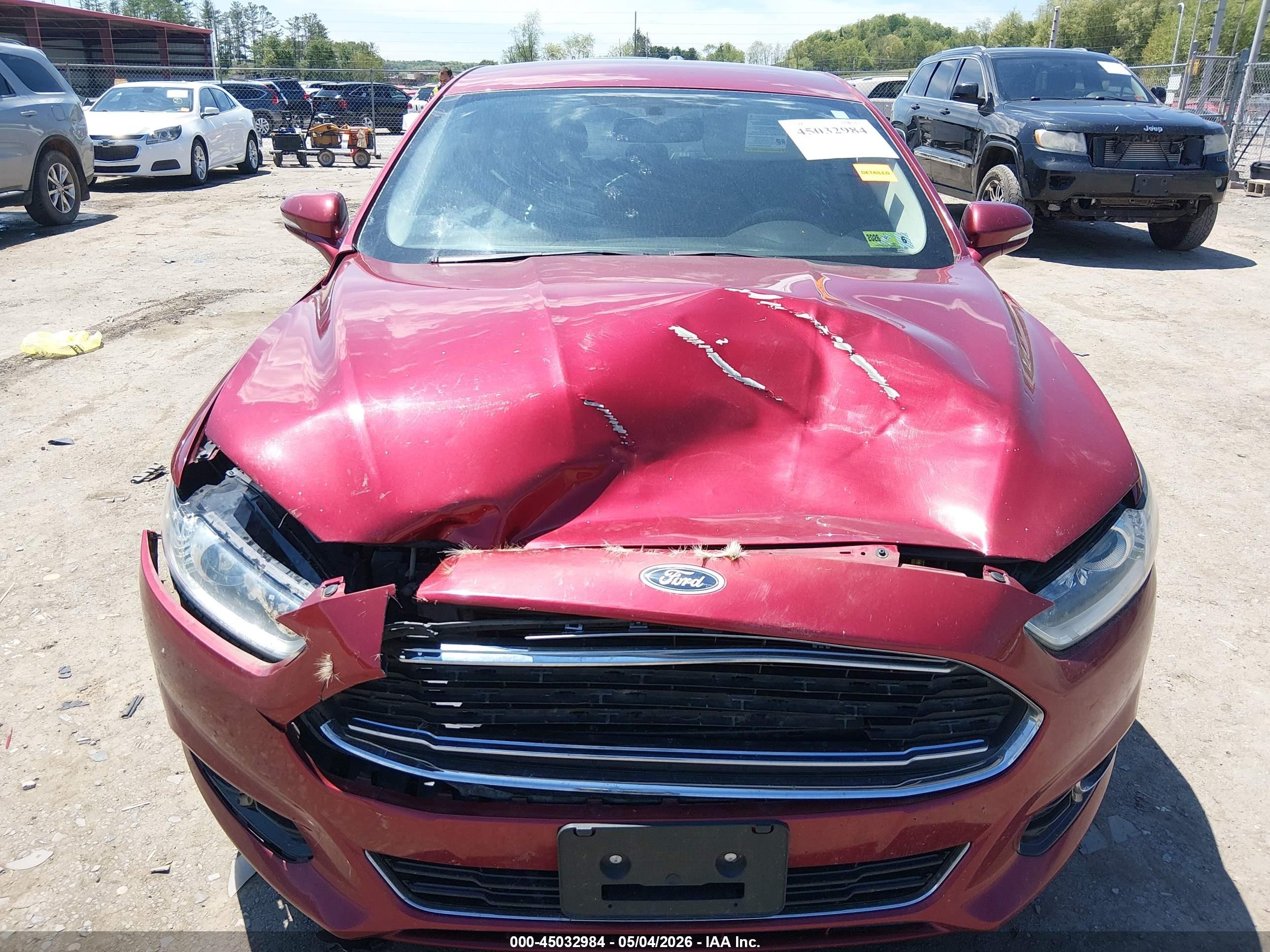 2015 Ford Fusion Titanium Red vin: 3FA6P0D99FR135605