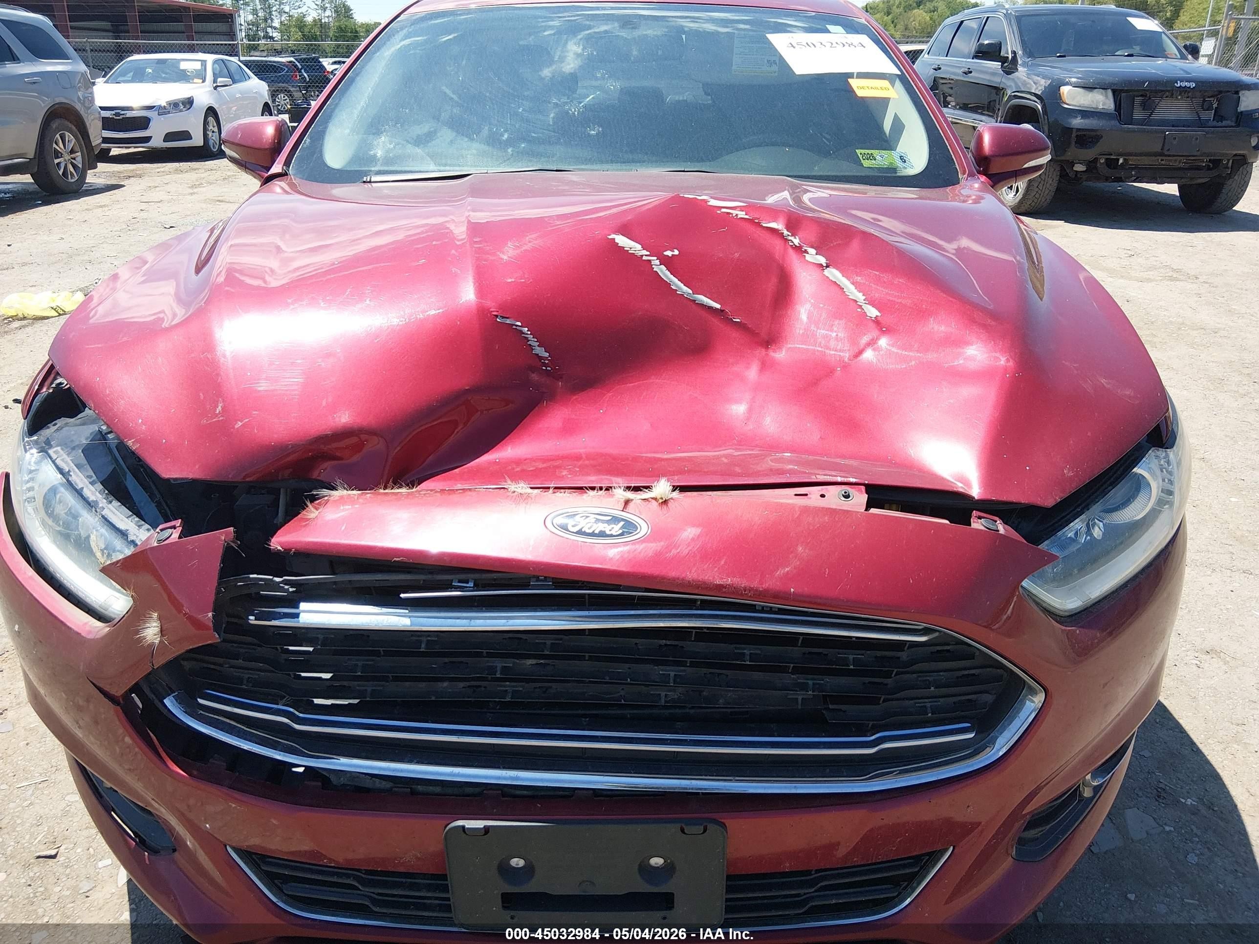 2015 Ford Fusion Titanium Red vin: 3FA6P0D99FR135605