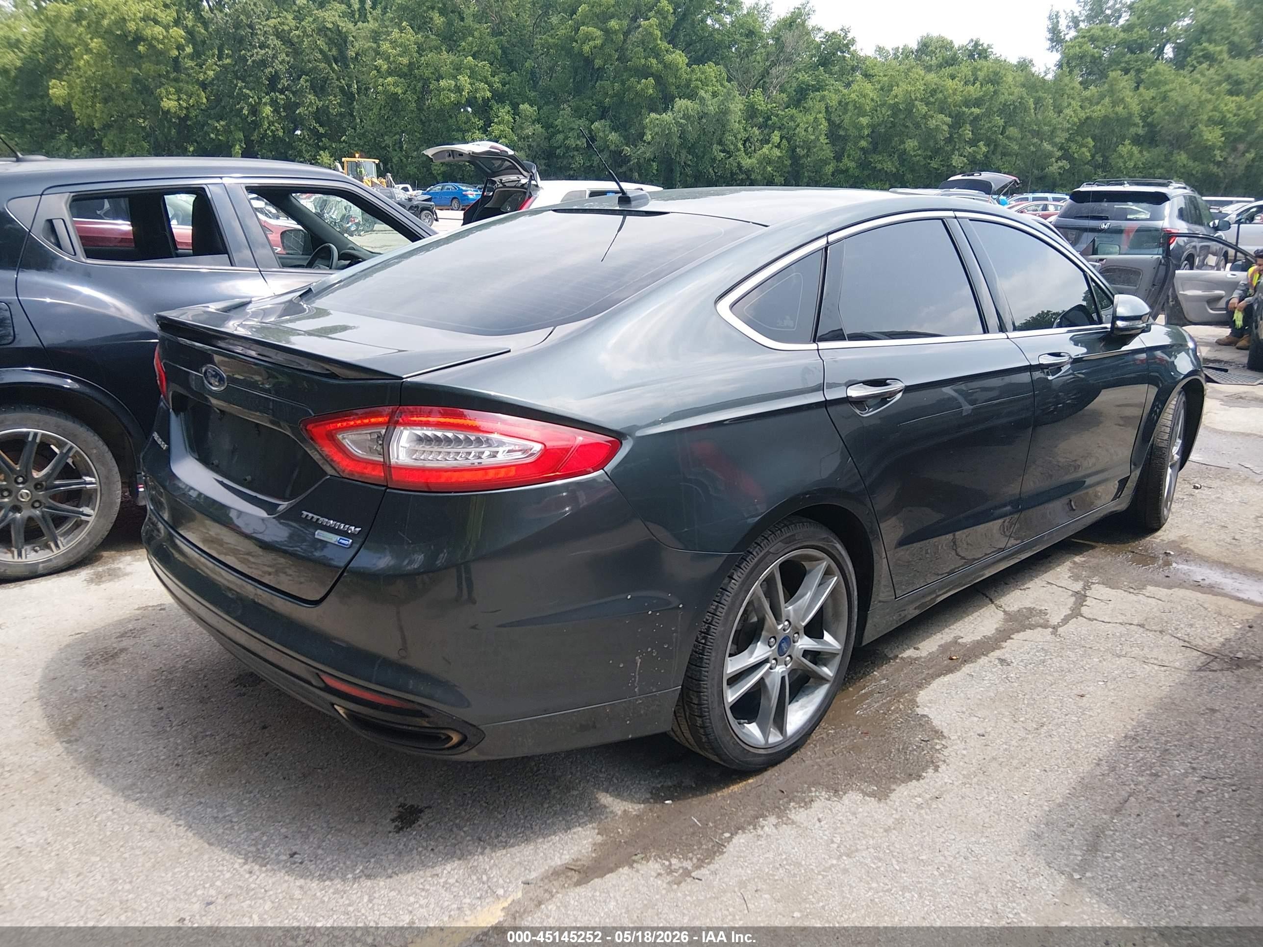 2015 Ford Fusion Titanium Gray vin: 3FA6P0D99FR139282