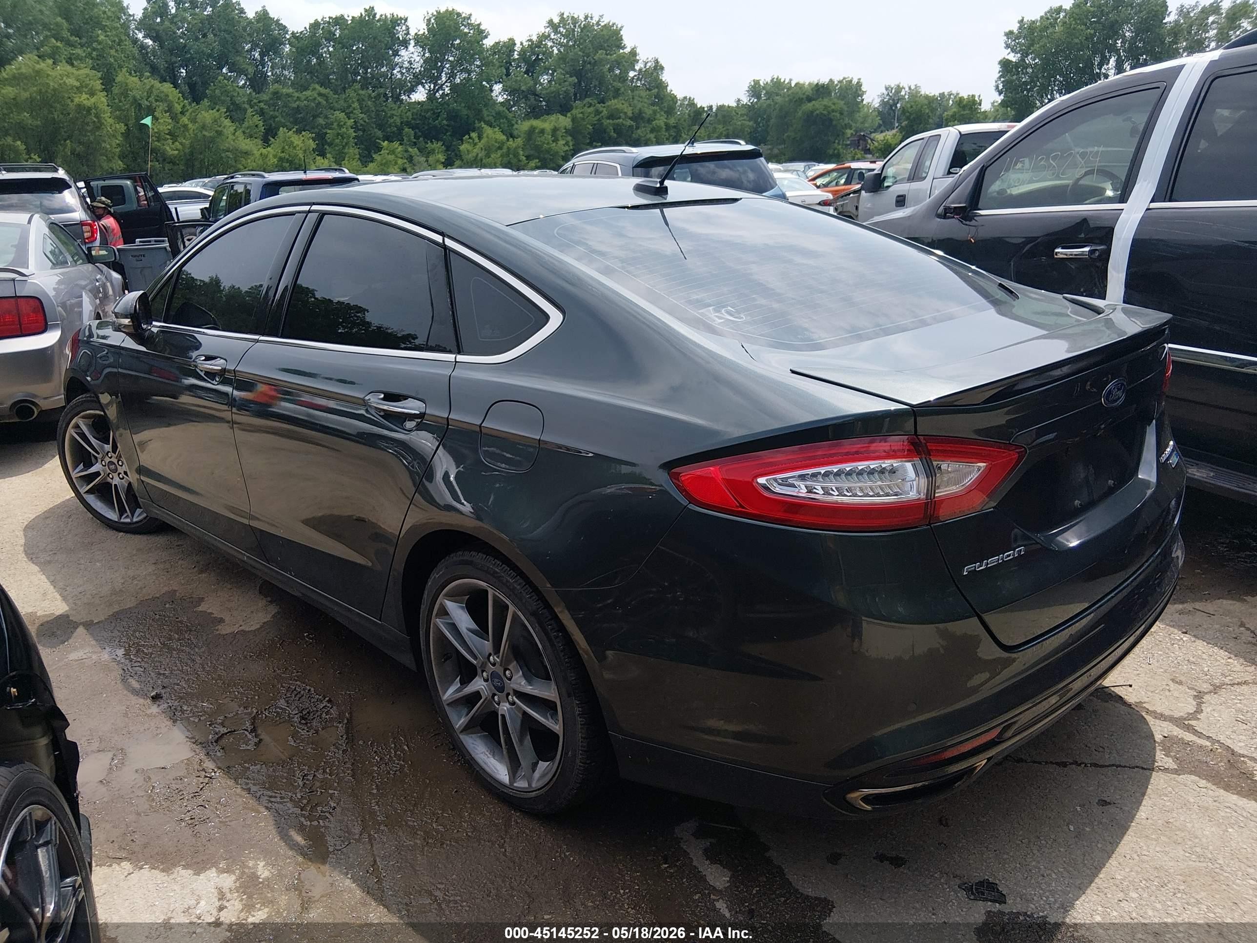 2015 Ford Fusion Titanium Gray vin: 3FA6P0D99FR139282